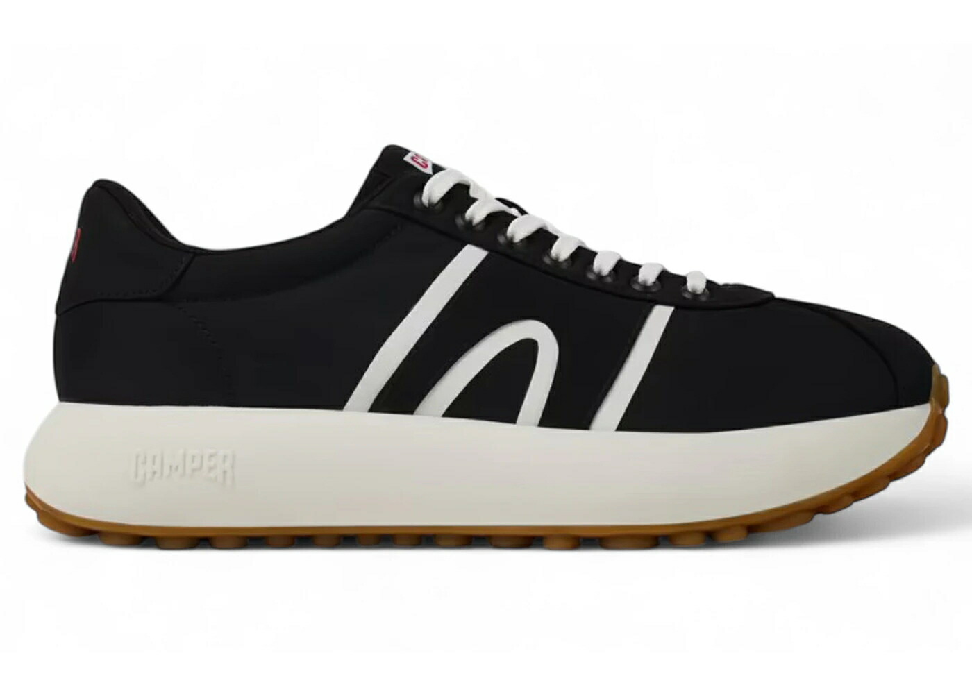 カンペール 靴 スニーカー 黒色 ブラック 白色 ホワイト メンズ CAMPER PELOTAS ATHENS SNEAKER BLACK WHITE GUM /