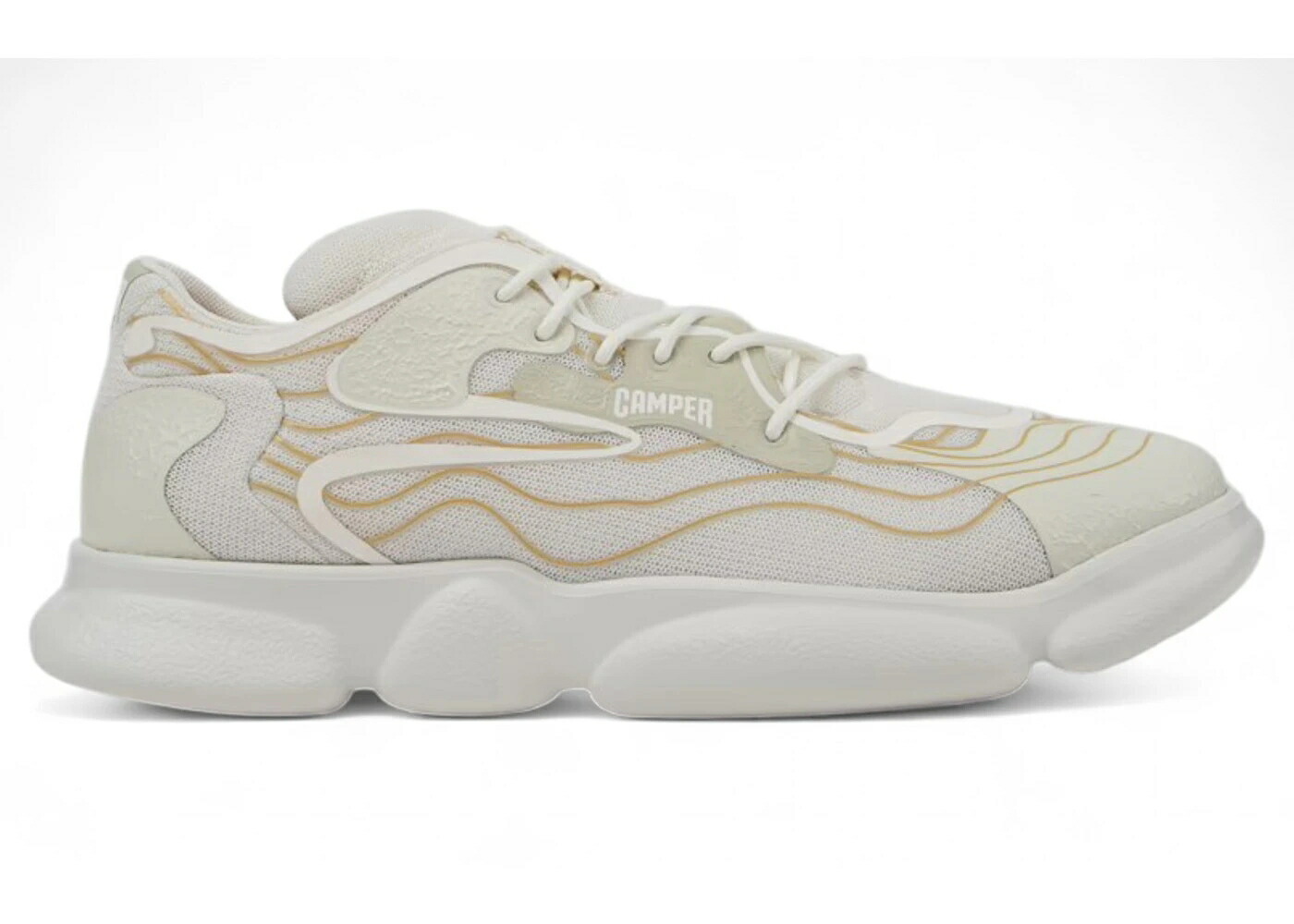 カンペール 靴 スニーカー 白色 ホワイト ゴールド メンズ CAMPER KARST SNEAKER WHITE GOLD / MULTI