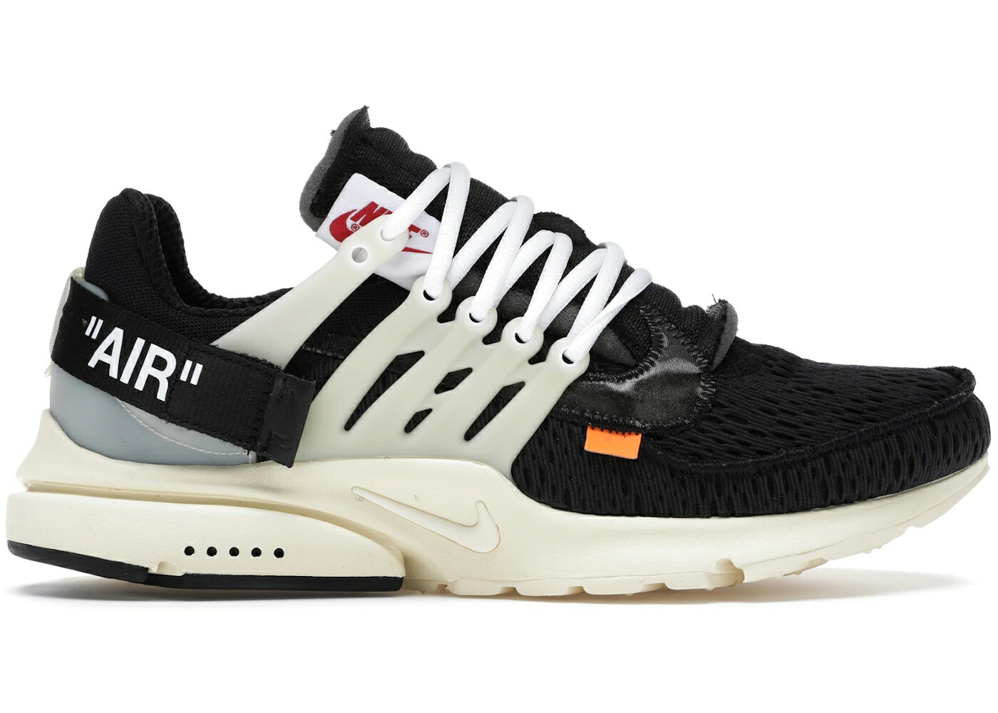 ナイキ プレスト オフホワイト 黒色 ブラック エア スニーカー メンズ NIKE AIR PRESTO OFF-WHITE / BLACK BLACK MUSLIN