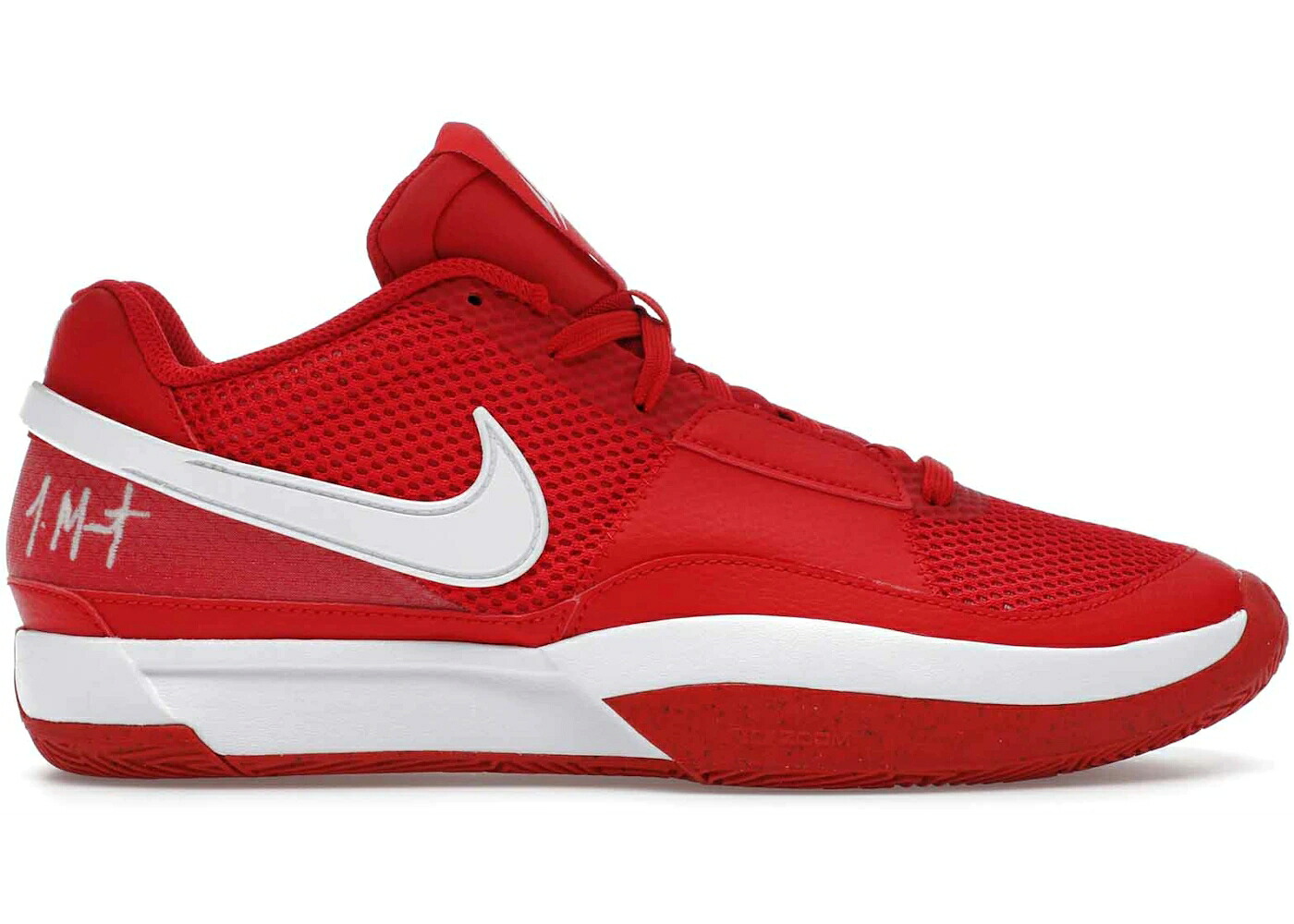 ナイキ 赤 赤いこと 白いこと 白いこと スニーカー メンズ NIKE JA 1 結核症 UNIVERSITY RED WHITE / UNIVERSITY RED UNIVERSITY RED