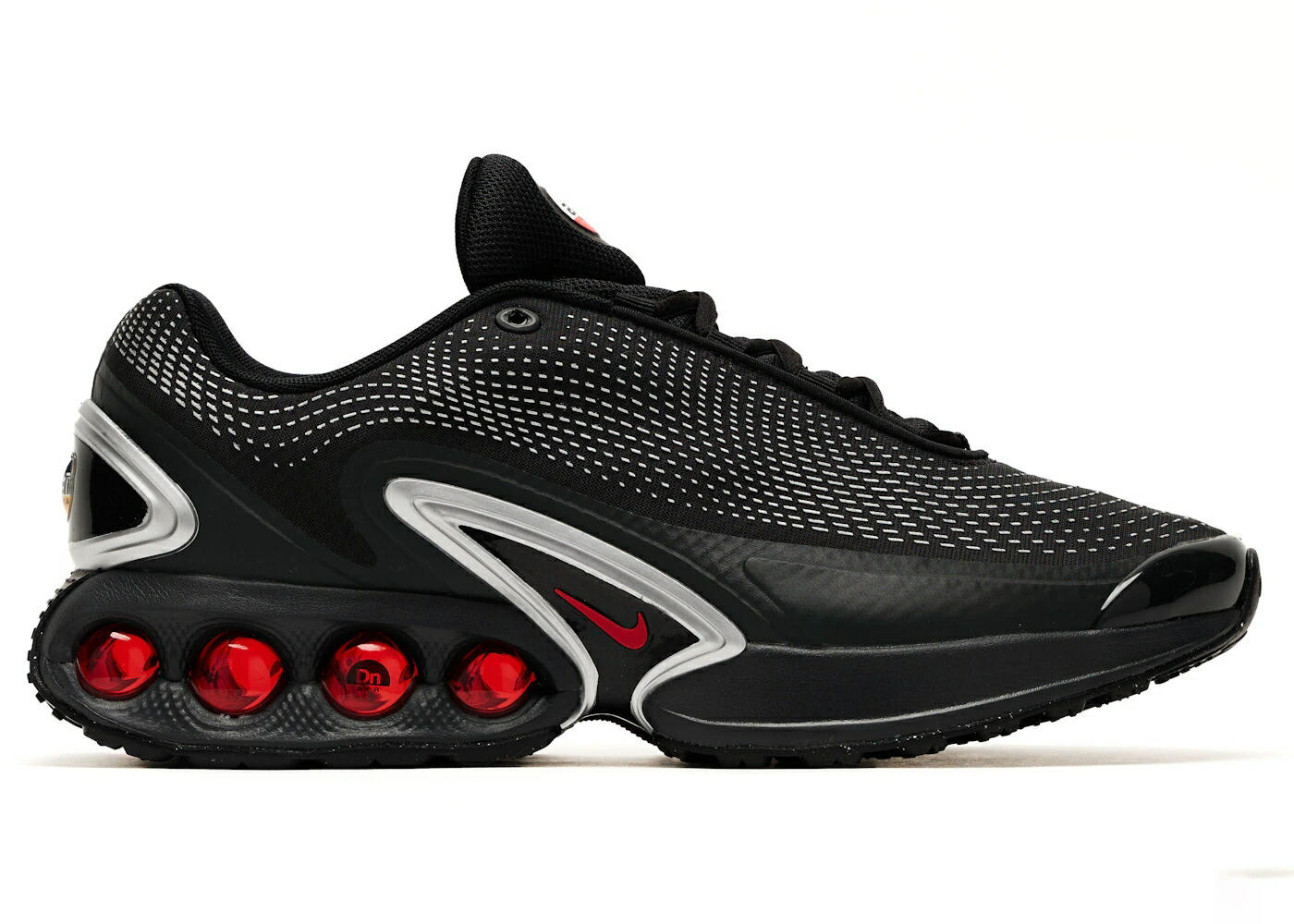 ナイキ マックス 黒色 ブラック 銀色 シルバー 赤 レッド エアマックス スニーカー メンズ NIKE AIR MAX DN BLACK METALLIC SILVER RED / BLACK BLACK METALLIC SILVER