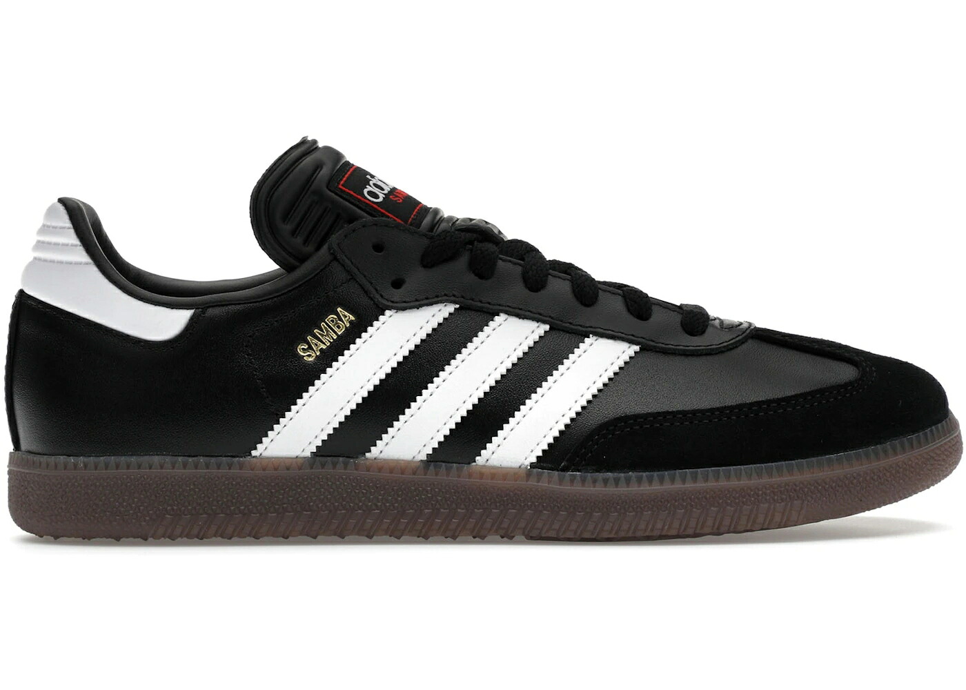 アディダス サンバ コア 黒色 ブラック 白色 ホワイト 赤 レッド スニーカー メンズ ADIDAS SAMBA INDOOR CORE BLACK CLOUD WHITE VIVID RED / CORE BLACK CLOUD WHITE VIVID RED｜スニケス