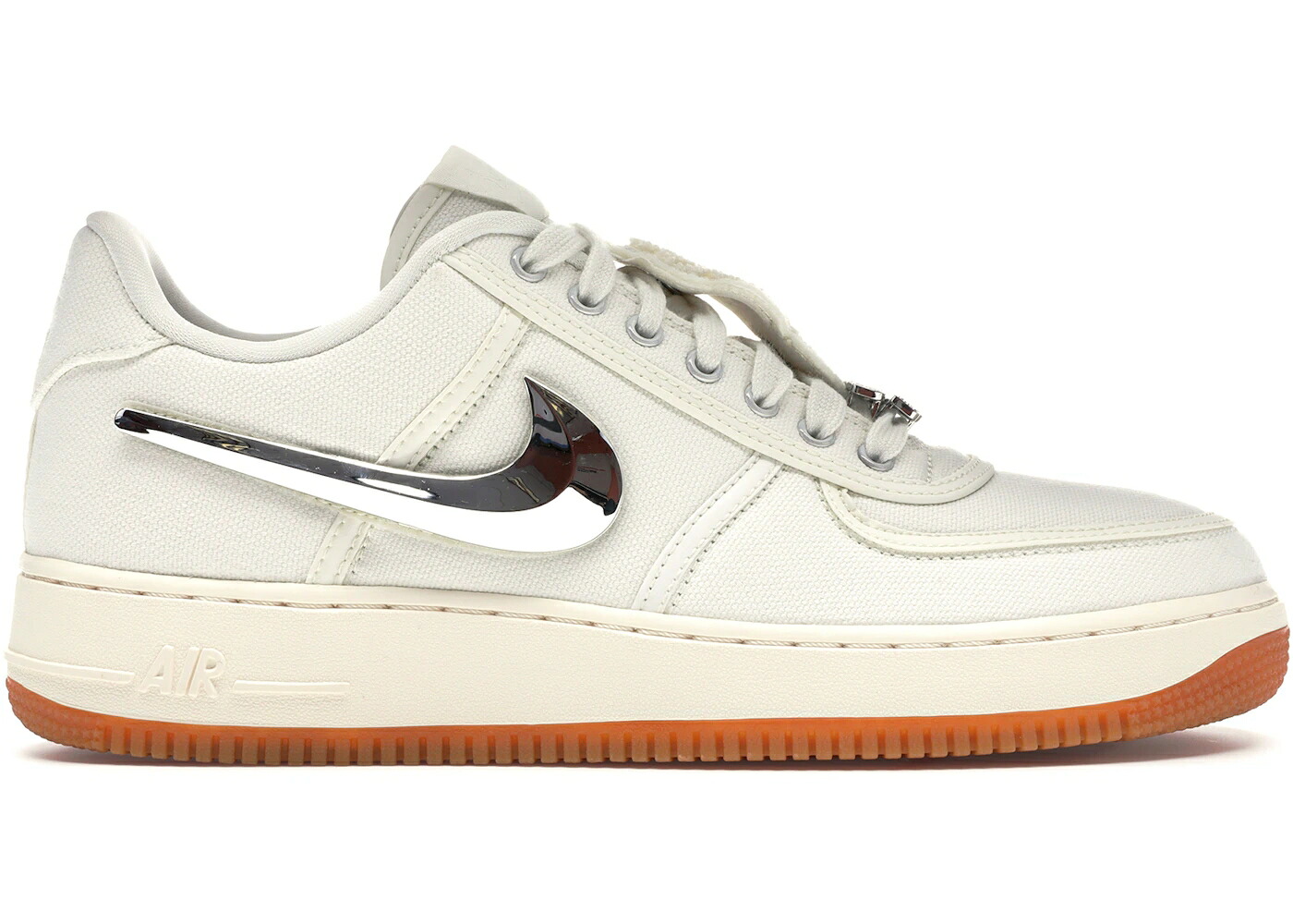 ナイキ 赤銅色 赤銅色 空軍 トラヴィススコット スニーカー メンズ NIKE AIR FORCE 1 LOW TRAVIS SCOTT SAIL / SAIL SAIL GUM LIGHT BROWN