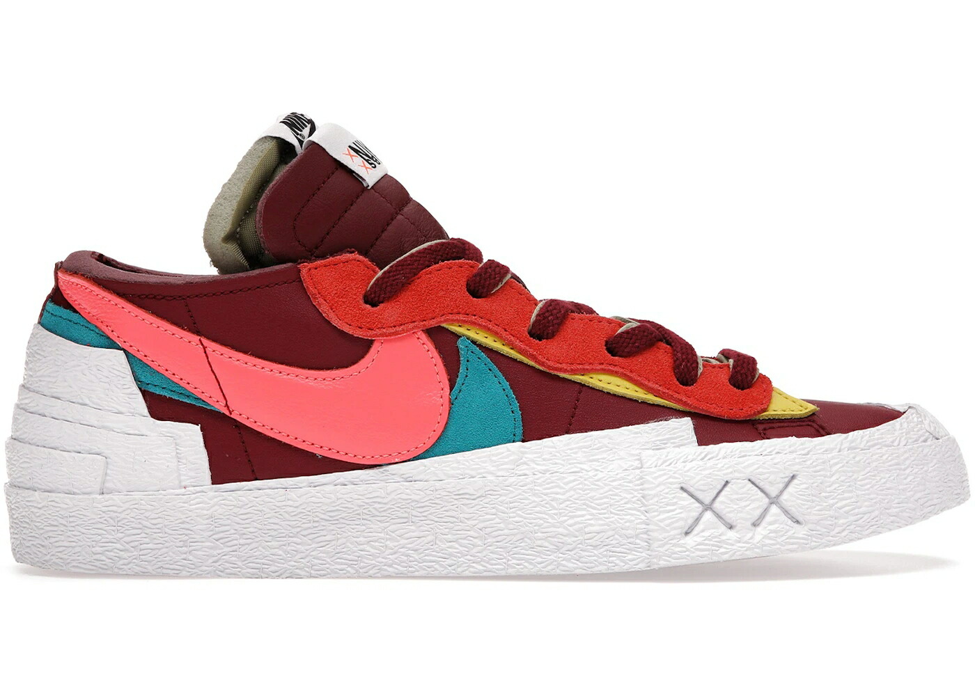 ナイキ ブレイザー 赤 レッド チーム 橙 オレンジ ピンク 青色 ブルー スニーカー メンズ NIKE BLAZER LOW SACAI KAWS RED / TEAM RED ORANGE PINK BLUE