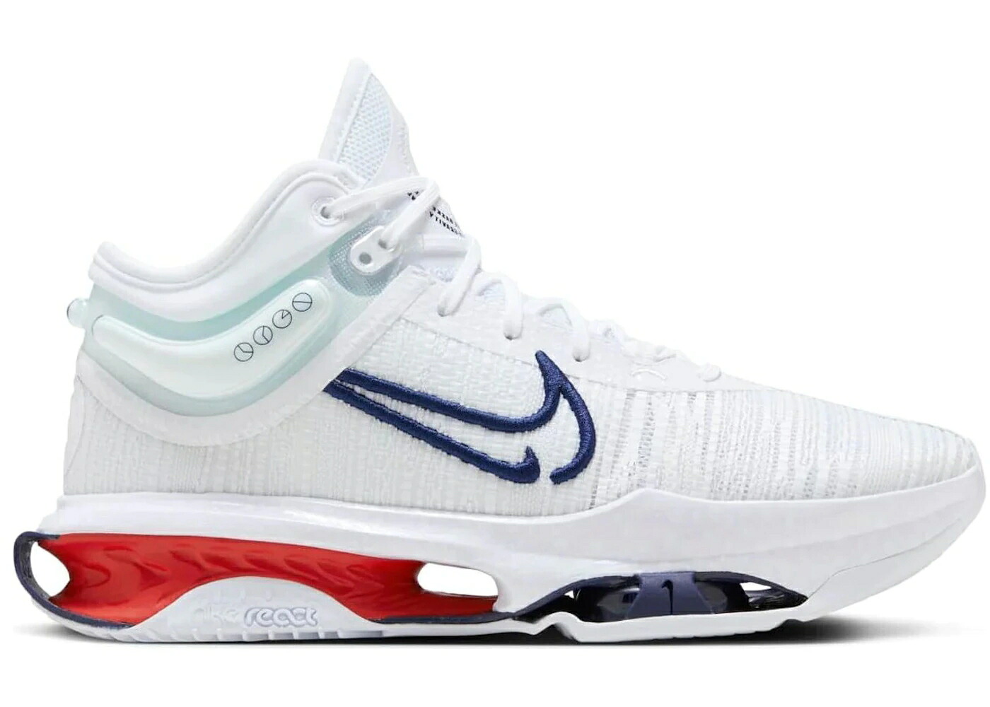ナイキ 望遠レンズ 白いこと 白いこと 紺色 米国海軍 スニーカー メンズ NIKE AIR ZOOM GT JUMP 2 EP USA (WHITE OUTSOLE) / WHITE MIDNIGHT NAVY UNIVERSITY