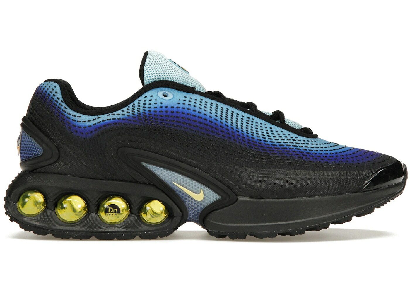 ナイキ マックス 青色 ブルー スカイ 黒色 ブラック エアマックス スニーカー メンズ NIKE AIR MAX DN SE HYPER BLUE CHAMOIS / SKY BLUE HYPER BLUE BLACK