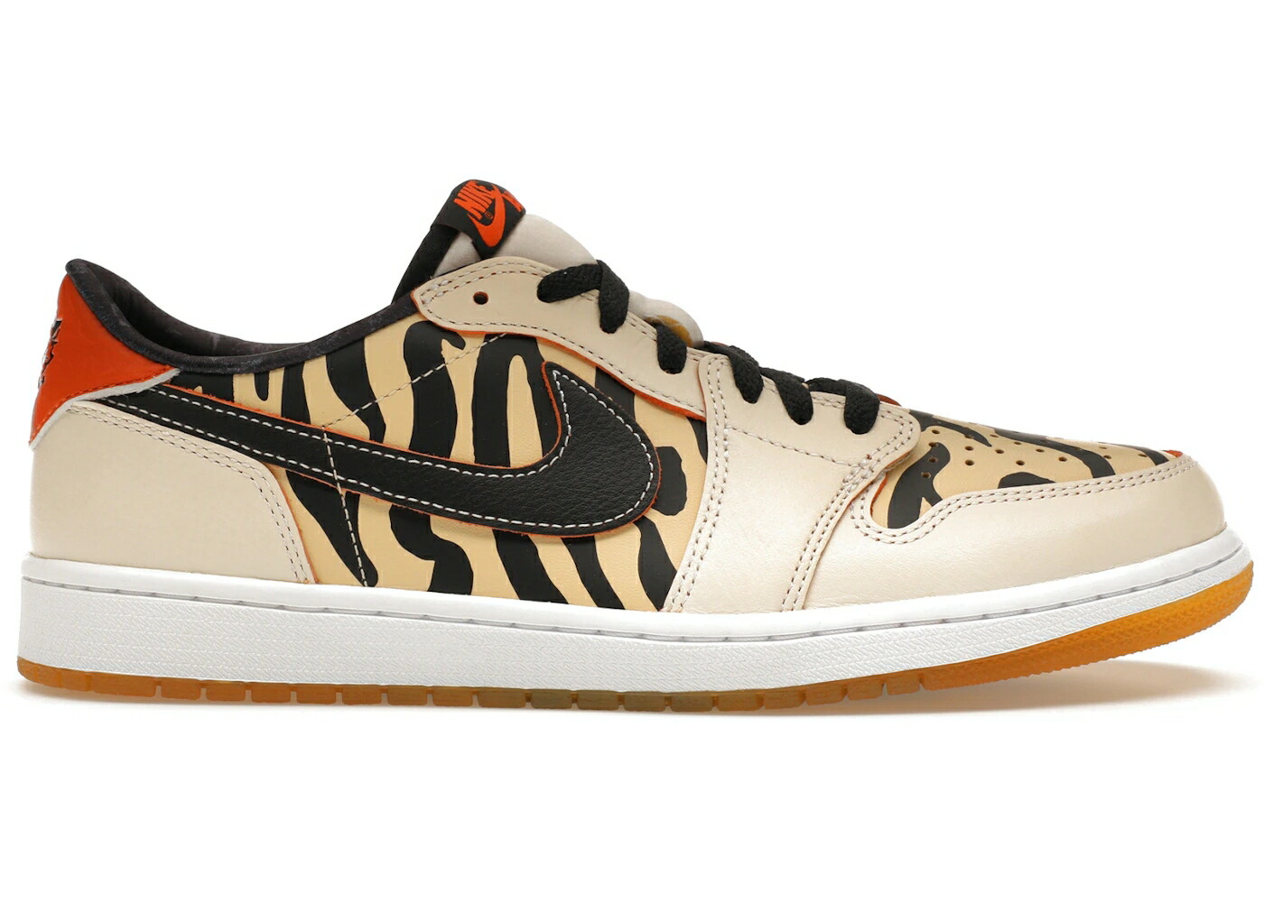 ナイキ ジョーダン 黒色 ブラック 橙 オレンジ スニーカー メンズ JORDAN 1 LOW OG YEAR OF THE TIGER / SAIL BLACK ORANGE GUM