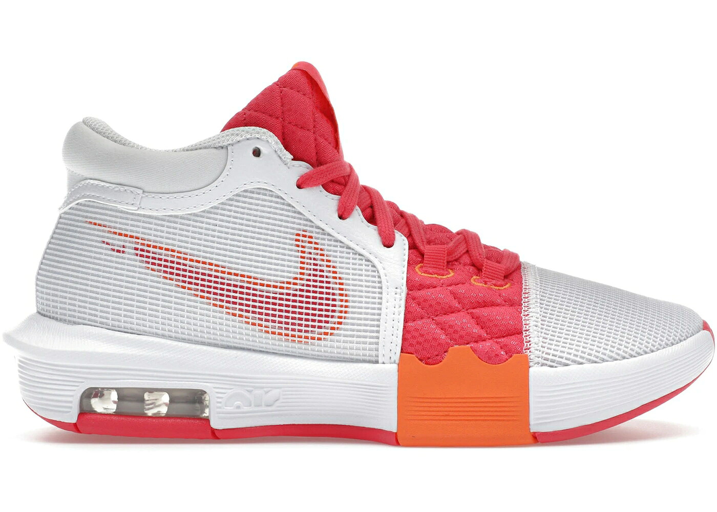 ナイキ レブロン 白いこと 白いこと サクラ色 ウィットネス スニーカー メンズ NIKE LEBRON WITNESS 8 DUNKIN DONUTS / WHITE BRIGHT MANDARIN ASTER PINK