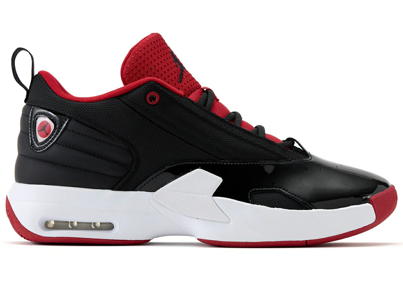 ナイキ ジョーダン マックス オーラ 黒色 ブラック 白色 ホワイト 赤 レッド スニーカー メンズ JORDAN MAX AURA 6 BLACK WHITE GYM RED / BLACK WHITE GYM RED