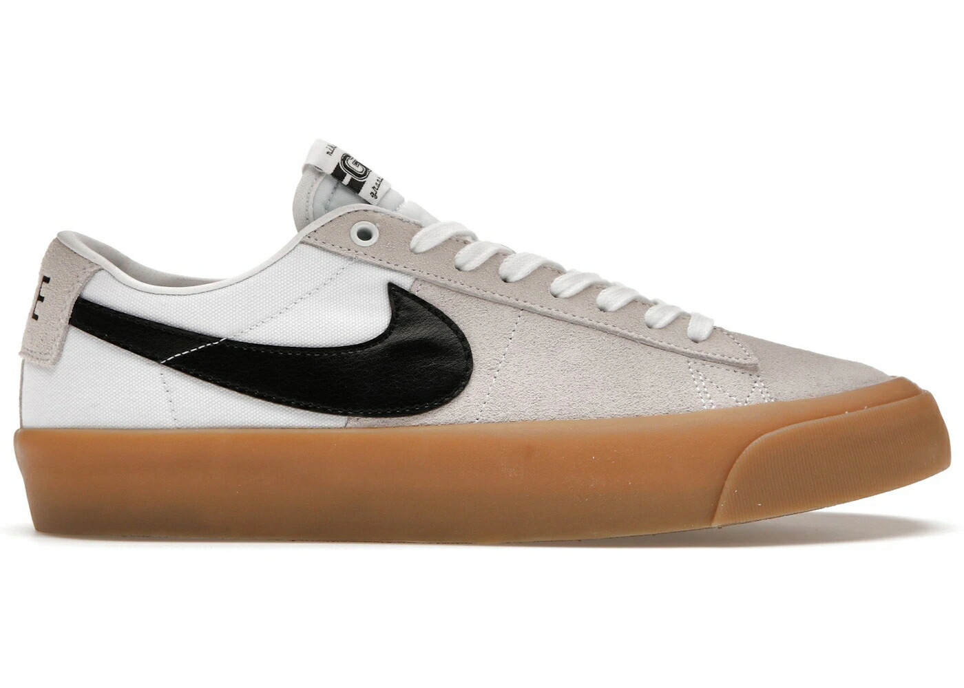 ナイキ エスビー ズーム ブレイザー プロ 白色 ホワイト 黒色 ブラック スニーカー メンズ NIKE SB ZOOM BLAZER LOW PRO GT WHITE GUM / WHITE WHITE WHITE BLACK