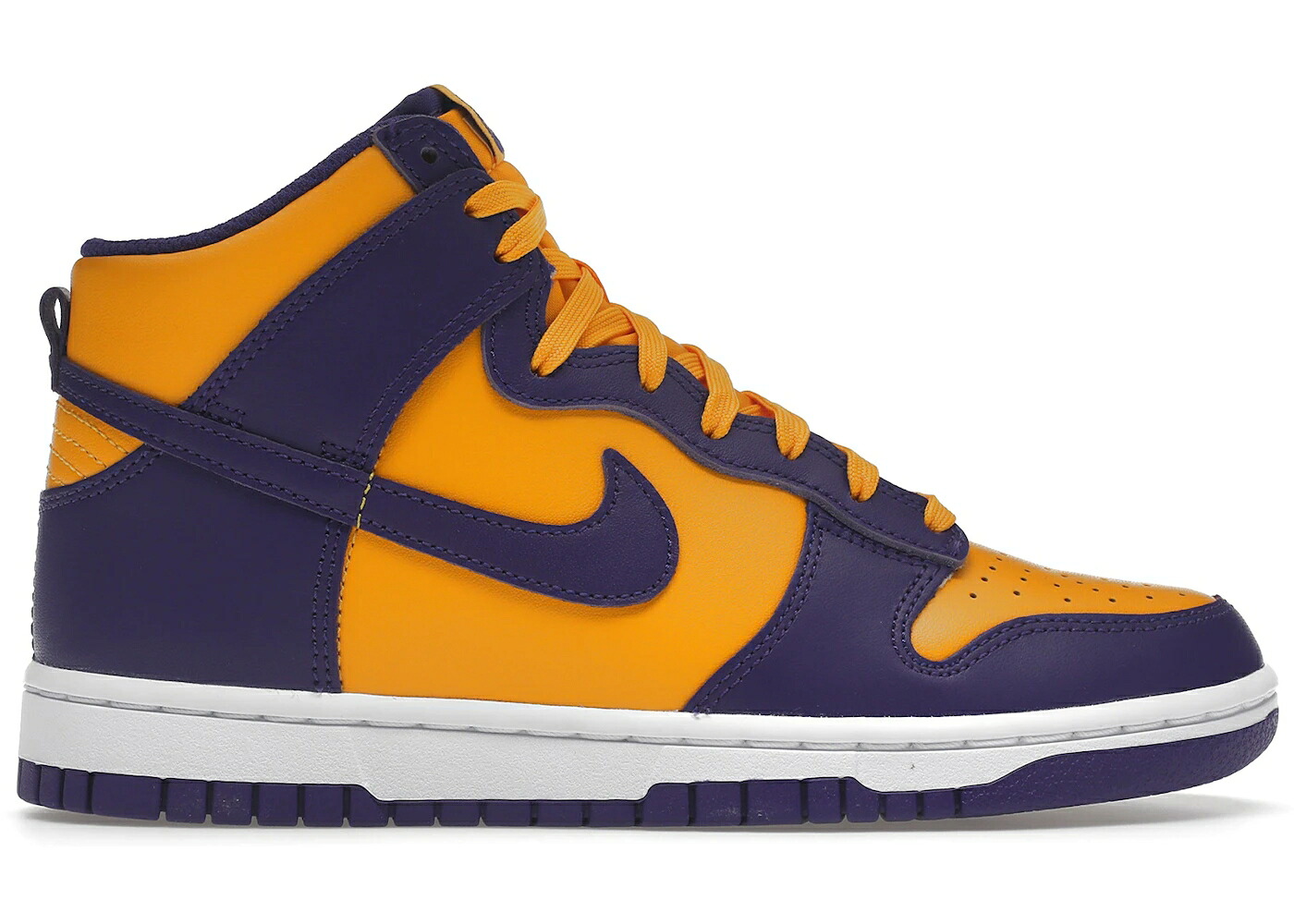 ナイキ ダンク ご機嫌 レイカーズ ゴールド 厚地の外套 紫 パープル ダンクハイ スニーカー メンズ NIKE DUNK HIGH LAKERS / UNIVERSITY GOLD COURT PURPLE