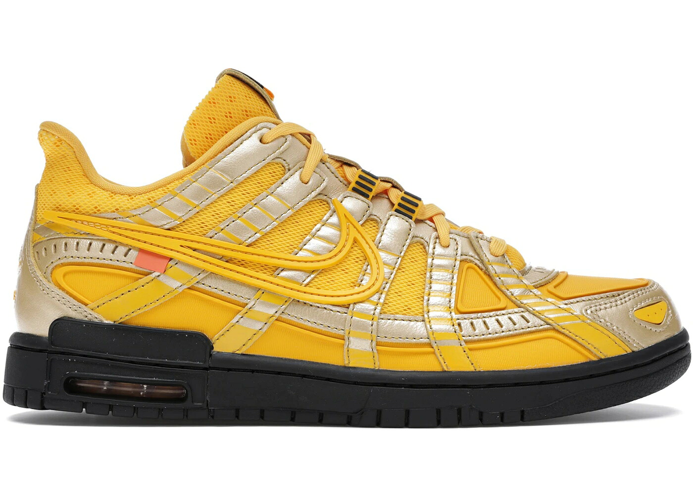 ナイキ 天然ゴム ダンク 象牙色 ゴールド スニーカー メンズ NIKE AIR RUBBER DUNK OFF-WHITE UNIVERSITY GOLD / UNIVERSITY GOLD UNIVERSITY GOLD
