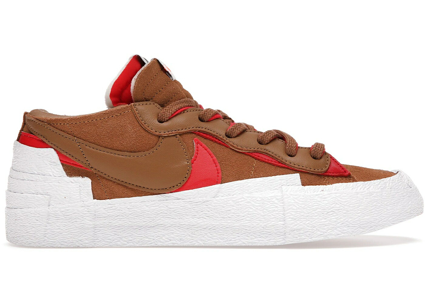 ナイキ ブレイザー 白色 ホワイト スニーカー メンズ NIKE BLAZER LOW SACAI BRITISH TAN / LIGHT BRITISH TAN WHITE