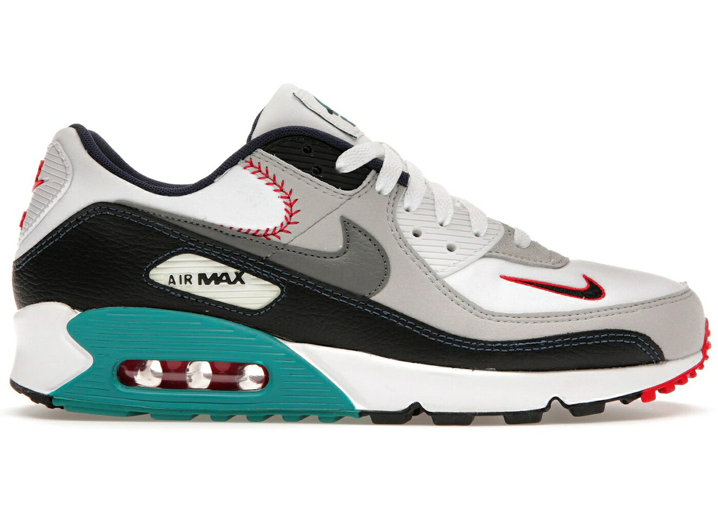 ナイキ マックス グリフィー 白色 ホワイト フレッシュ 灰色 グレー エアマックス スニーカー メンズ NIKE AIR MAX 90 GRIFFEY SWINGMAN / WHITE FRESH WATER GREY FOG SMOKE