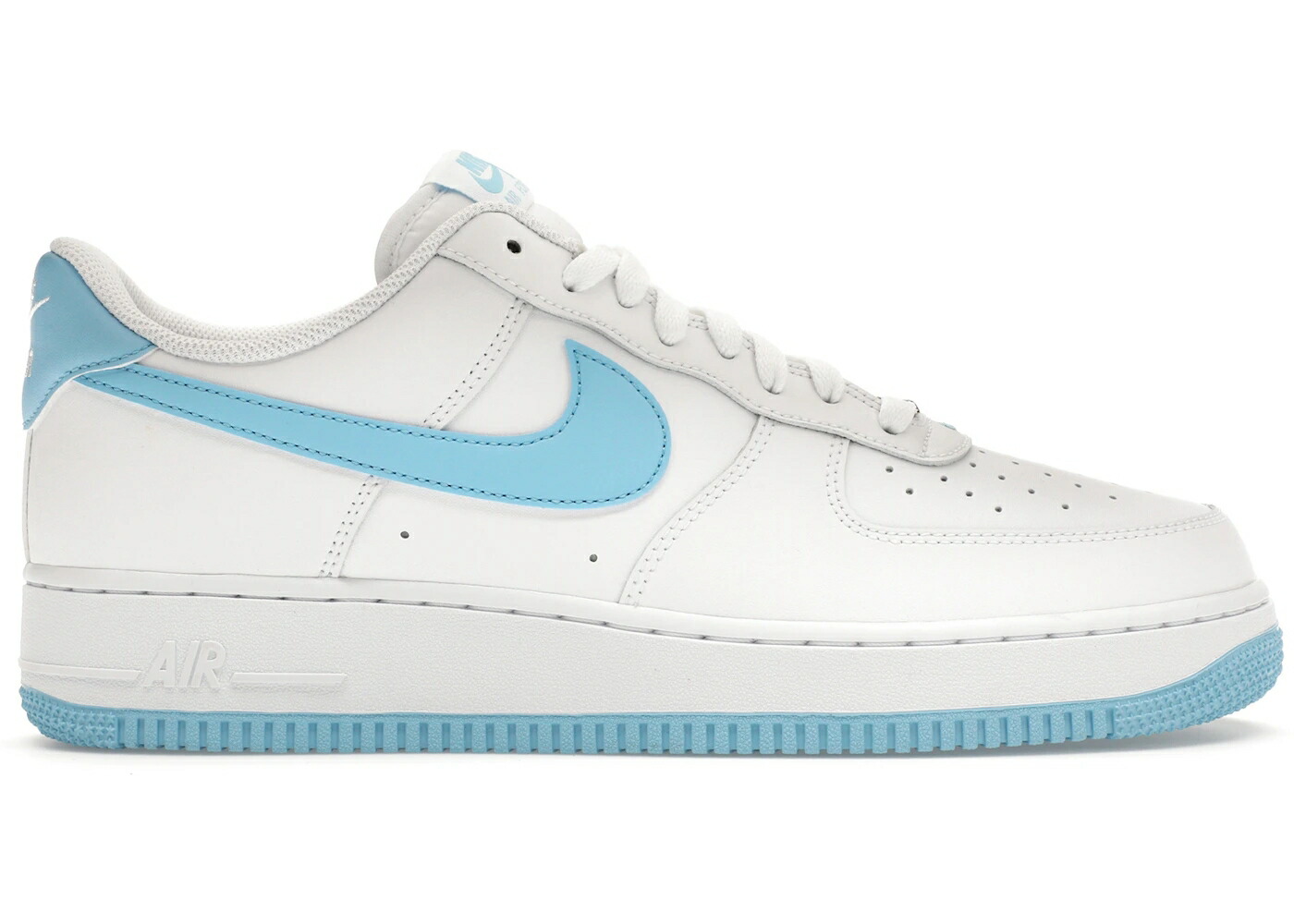 ナイキ 白色 ホワイト 青色 ブルー エアフォース '07 スニーカー メンズ NIKE AIR FORCE 1 LOW WHITE AQUARIUS BLUE / WHITE WHITE AQUARIUS BLUE