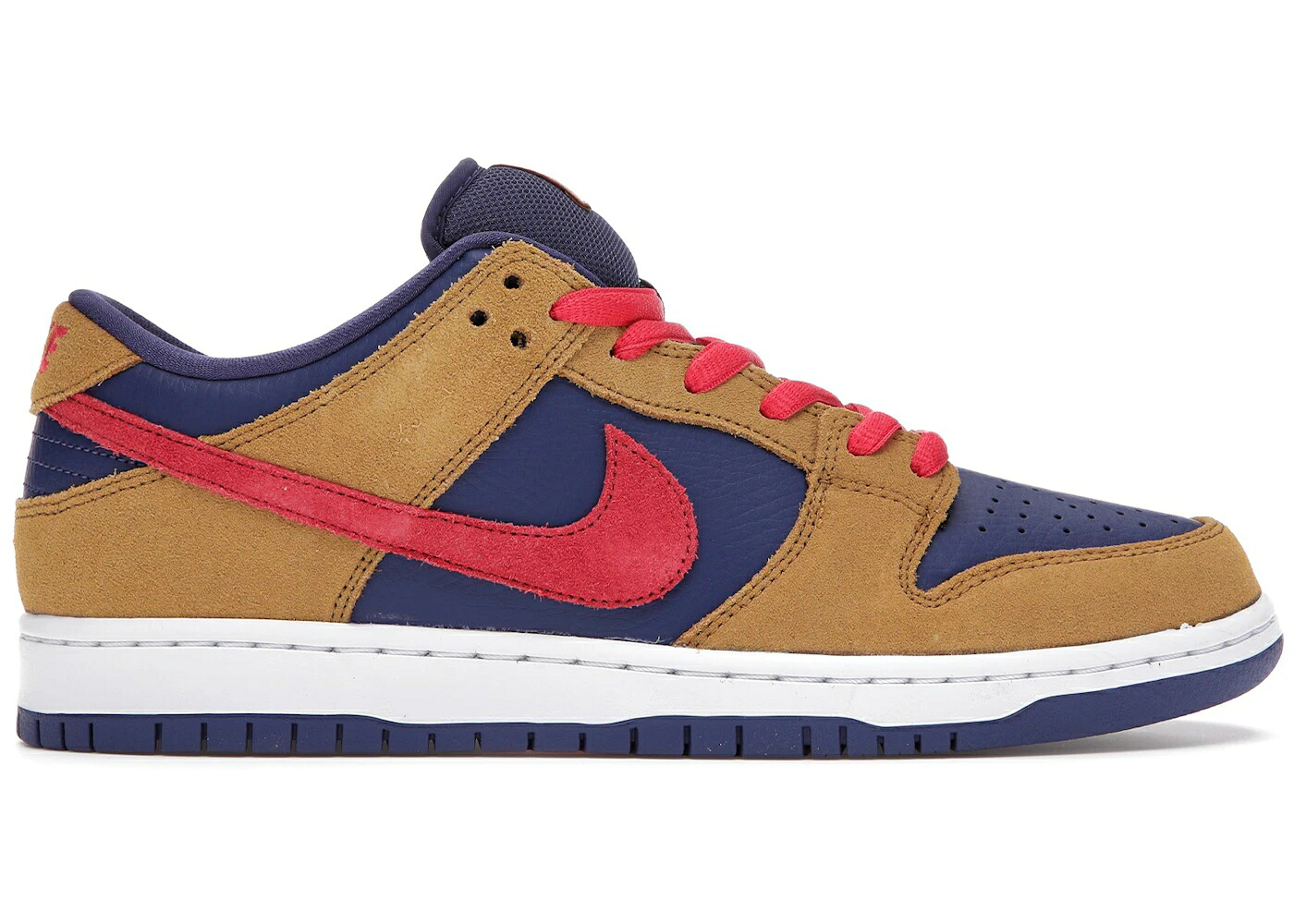 ナイキ エスビー ダンク 意趣晴らし ウィート 核融合反応 赤 赤いこと ダンクロー スニーカー メンズ NIKE SB DUNK LOW REVERSE PAPA BEAR / WHEAT LIGHT FUSION RED DARK