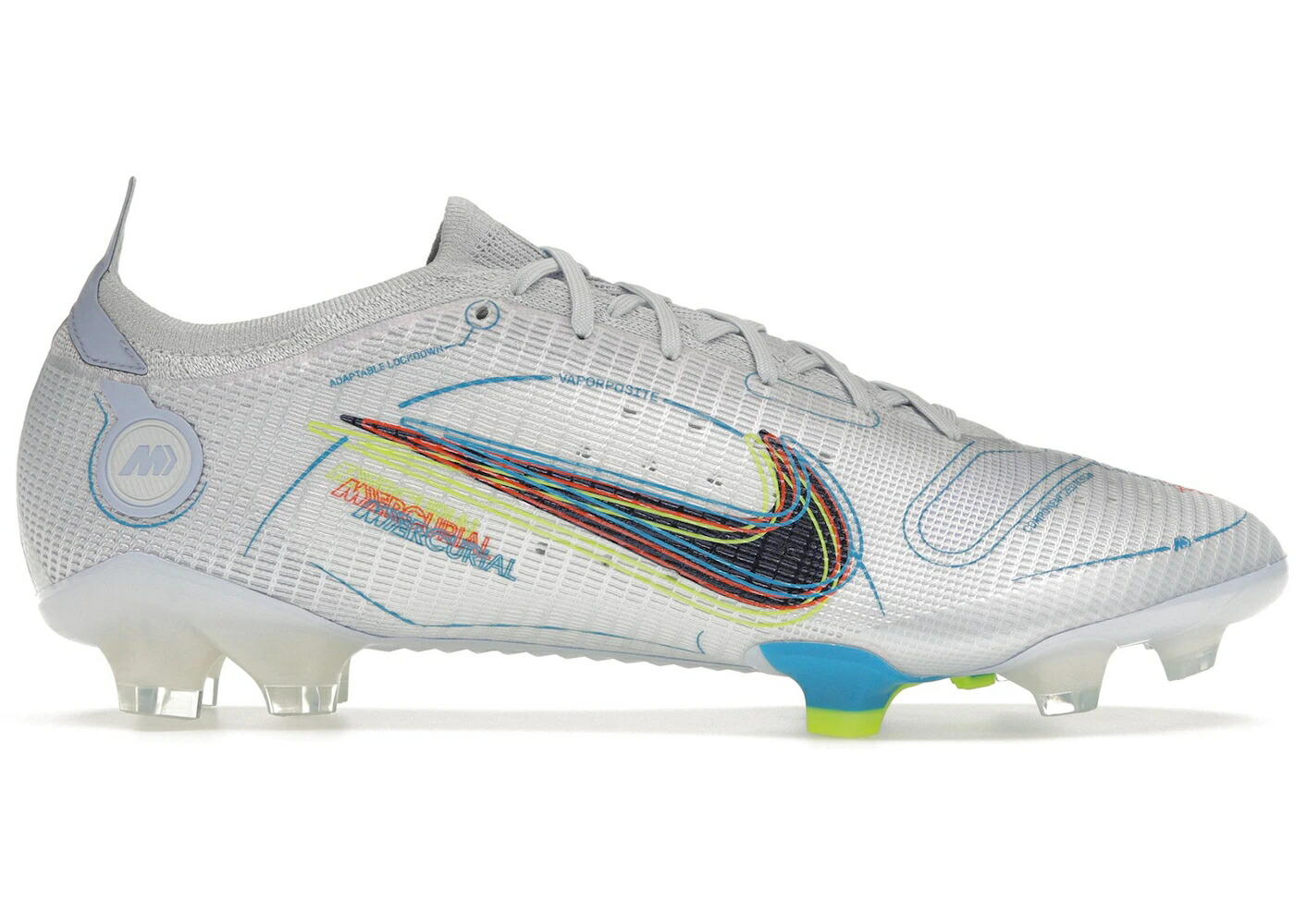ナイキ エリート 灰色 グレー レーザー スニーカー メンズ NIKE VAPOR 14 ELITE FG FOOTBALL GREY LIGHT MARINE / FOOTBALL GREY LIGHT MARINE LASER