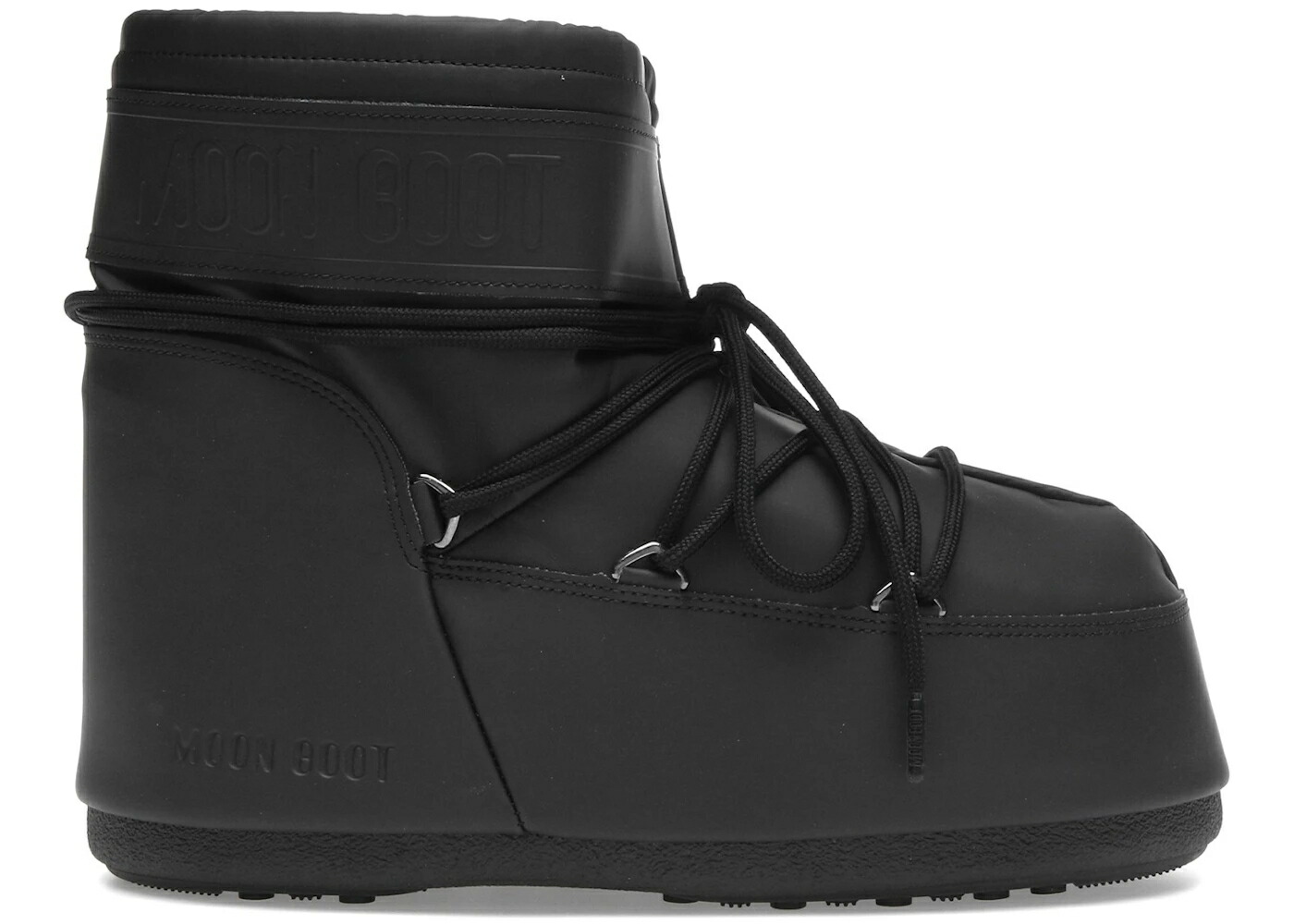 ムーンブーツ ブーツ アイコン ラバー 黒色 ブラック スニーカー ユニセックス MOON BOOT MOON BOOT ICON RUBBER LOW BLACK / メンズ