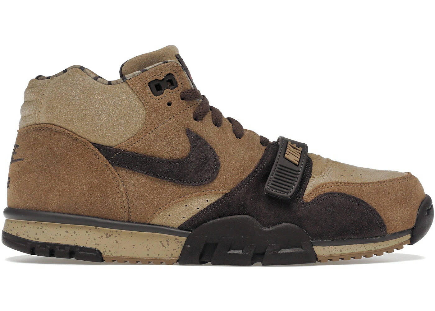 ナイキ トレーナー 茶色 ブラウン エアトレーナー スニーカー メンズ NIKE AIR TRAINER 1 SHIMA PACK BAROQUE BROWN / HAY BAROQUE BROWN TAUPE VARSITY