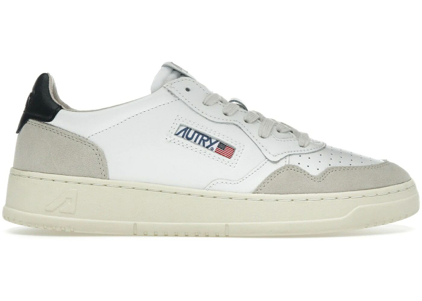 レザー 白色 ホワイト 黒色 ブラック ベージュ スニーカー メンズ AUTRY MEDALIST LEATHER LOW WHITE BLACK BEIGE / WHITE BLACK BEIGE