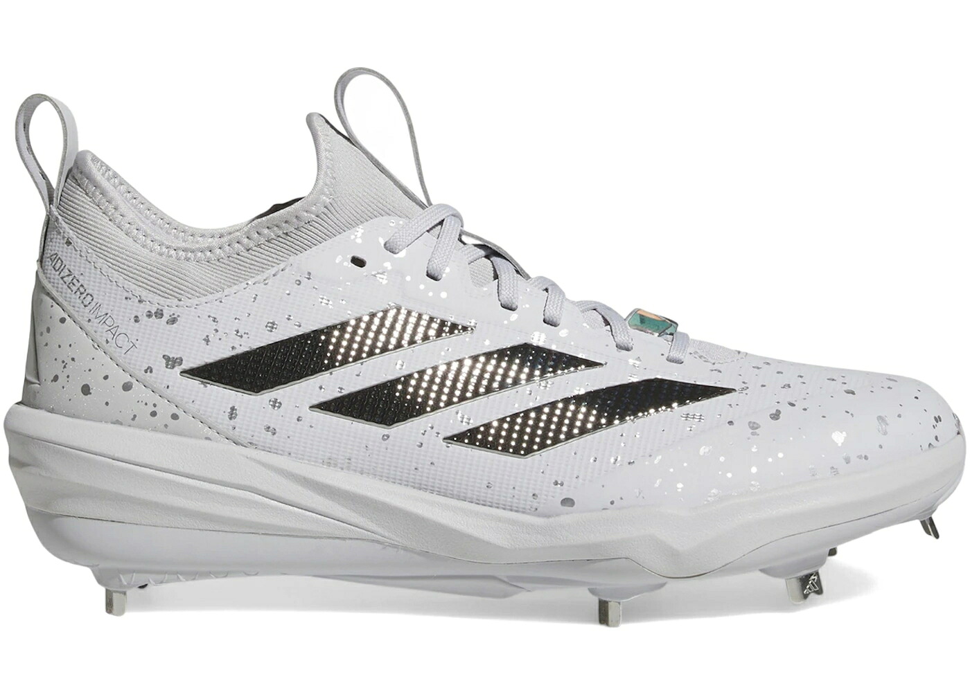 アディダス アディゼロ インパクト ベースボール 灰色 グレー 銀色 シルバー チーム 2.0 スニーカー メンズ ADIDAS ADIZERO IMPACT BASEBALL SHADES LIGHT GREY SILVER METALLIC / TEAM LIGHT GREY SILVER METALLIC|スニケス