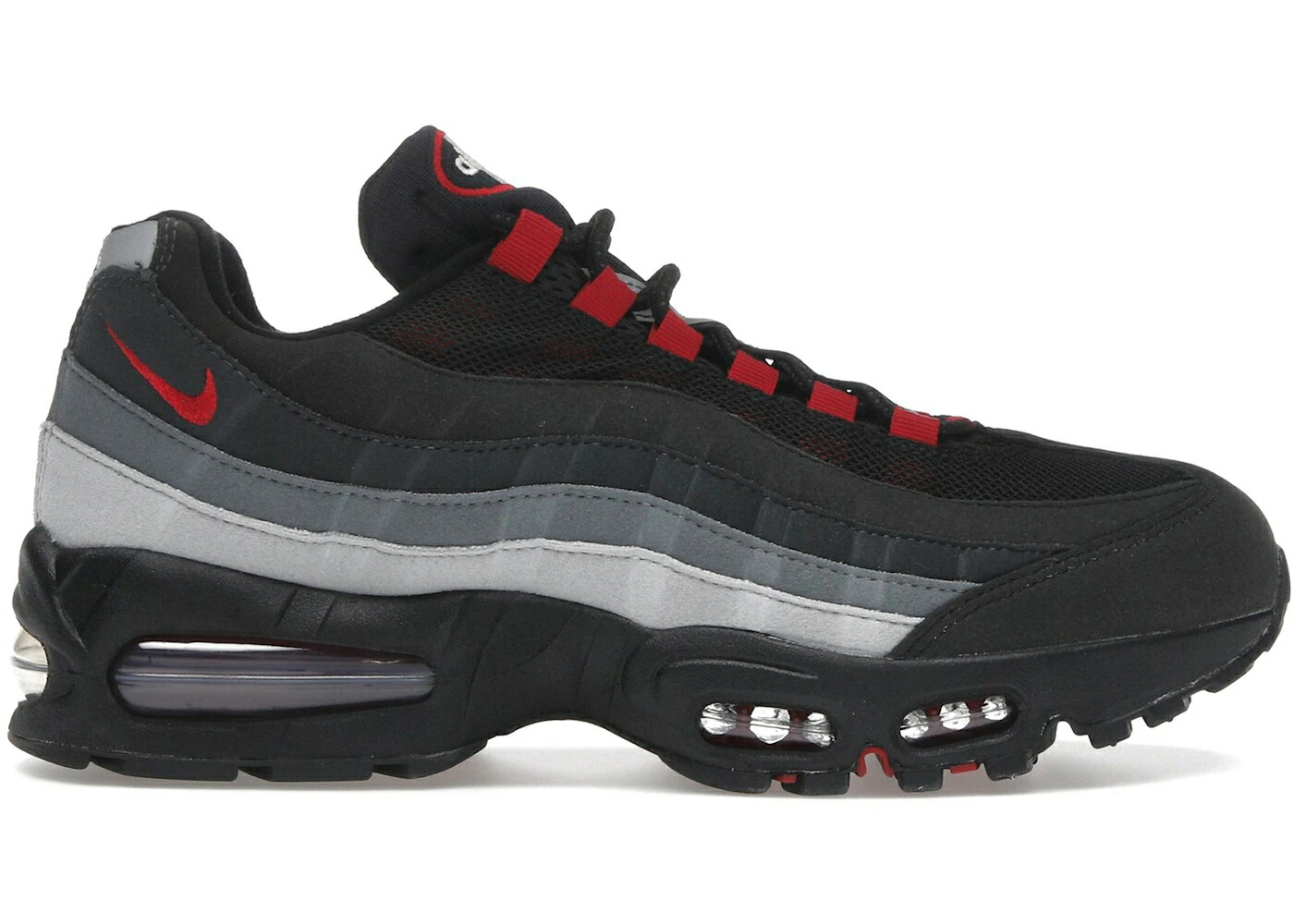 ナイキ マックス バブル 黒色 ブラック 赤 レッド 灰色 グレー エアマックス F.C. スニーカー メンズ NIKE AIR MAX 95 OG BIG BUBBLE LIVERPOOL / BLACK GYM RED SMOKE GREY