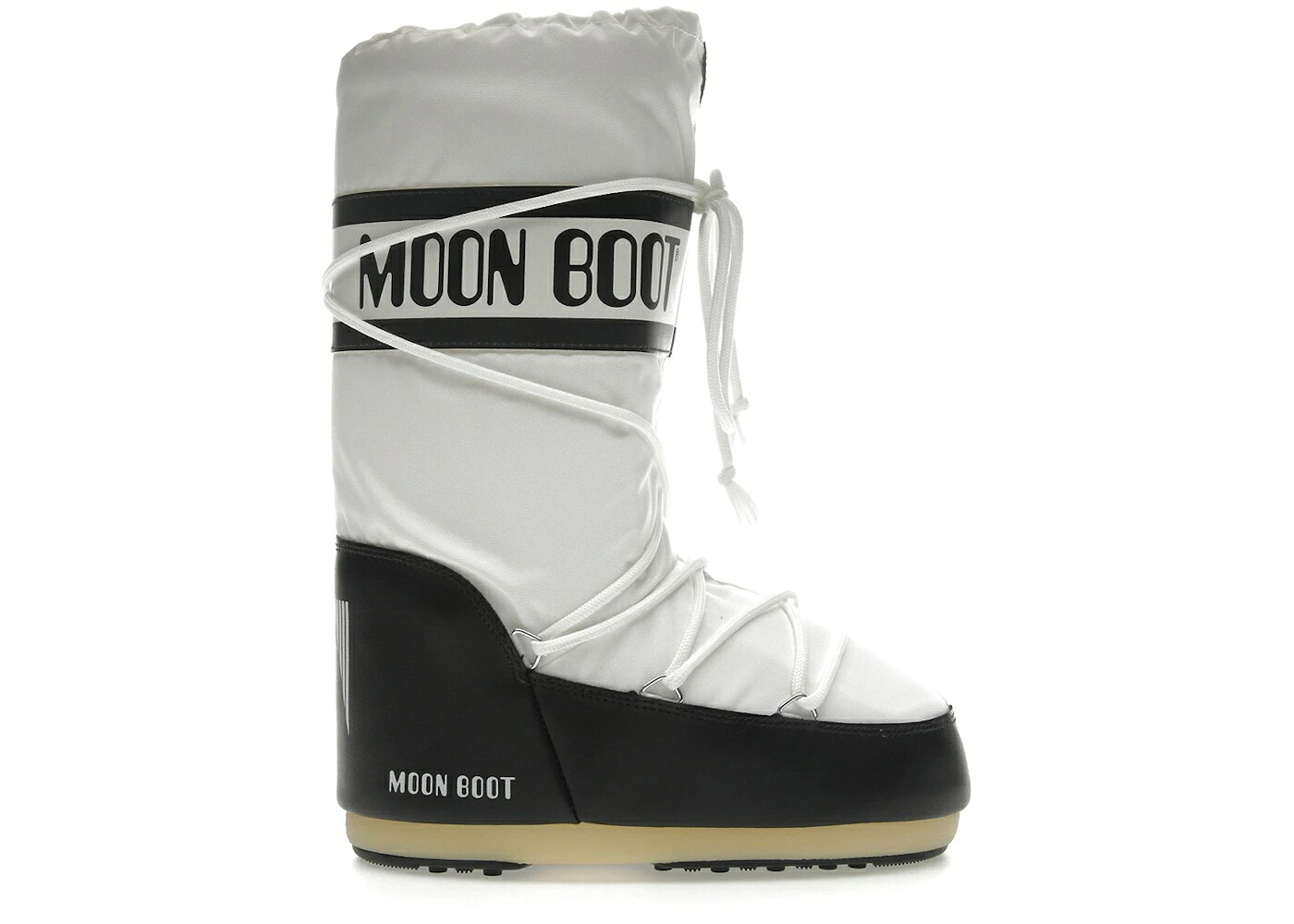 ムーンブーツ ブーツ アイコン ナイロン 黒色 ブラック 白色 ホワイト スニーカー ユニセックス MOON BOOT MOON BOOT ICON NYLON BLACK WHITE / BLACK WHITE メンズ