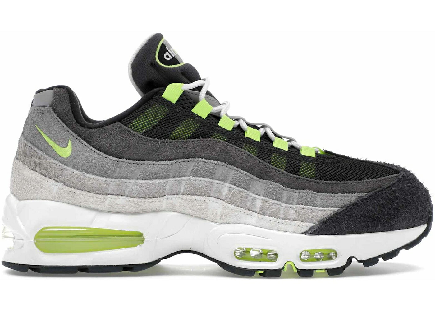 ナイキ マックス リベンジ 灰色 グレー 黒色 ブラック エアマックス スニーカー メンズ NIKE AIR MAX 95 OG REVERSE GRADIENT NEON / GREY BLACK NEON