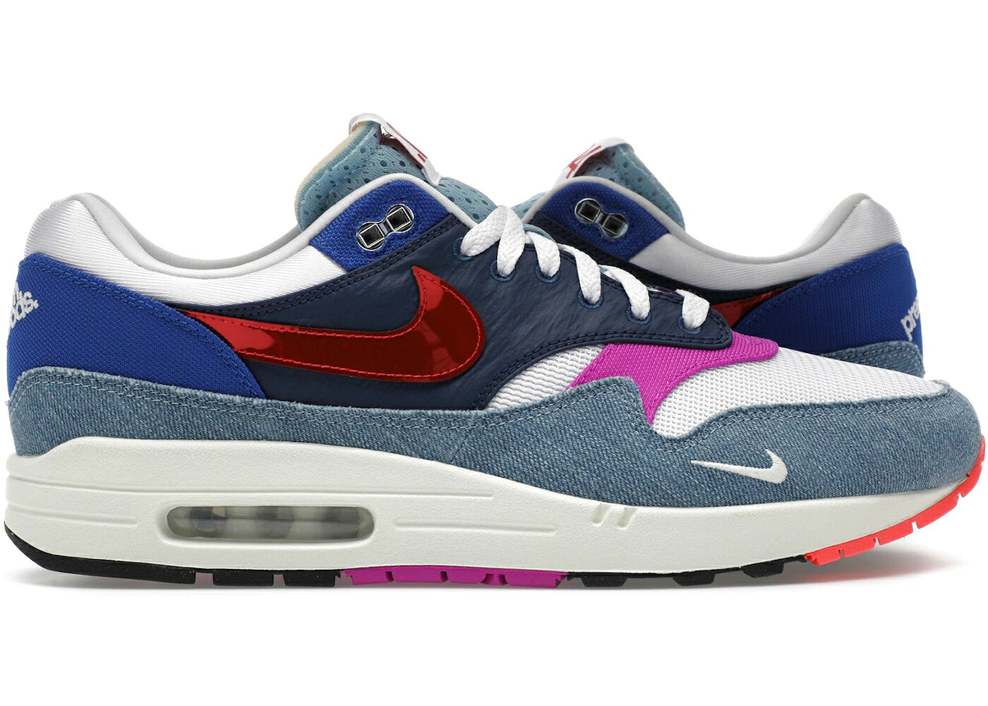 ナイキ マックス 割り増し金 赤 赤いこと 白いこと 白いこと 大気圏マックス スニーカー メンズ NIKE AIR MAX 1 PREMIUM GOODS SPORT RED VARSITY ROYAL / WHITE SPORT RED VARSITY ROYAL