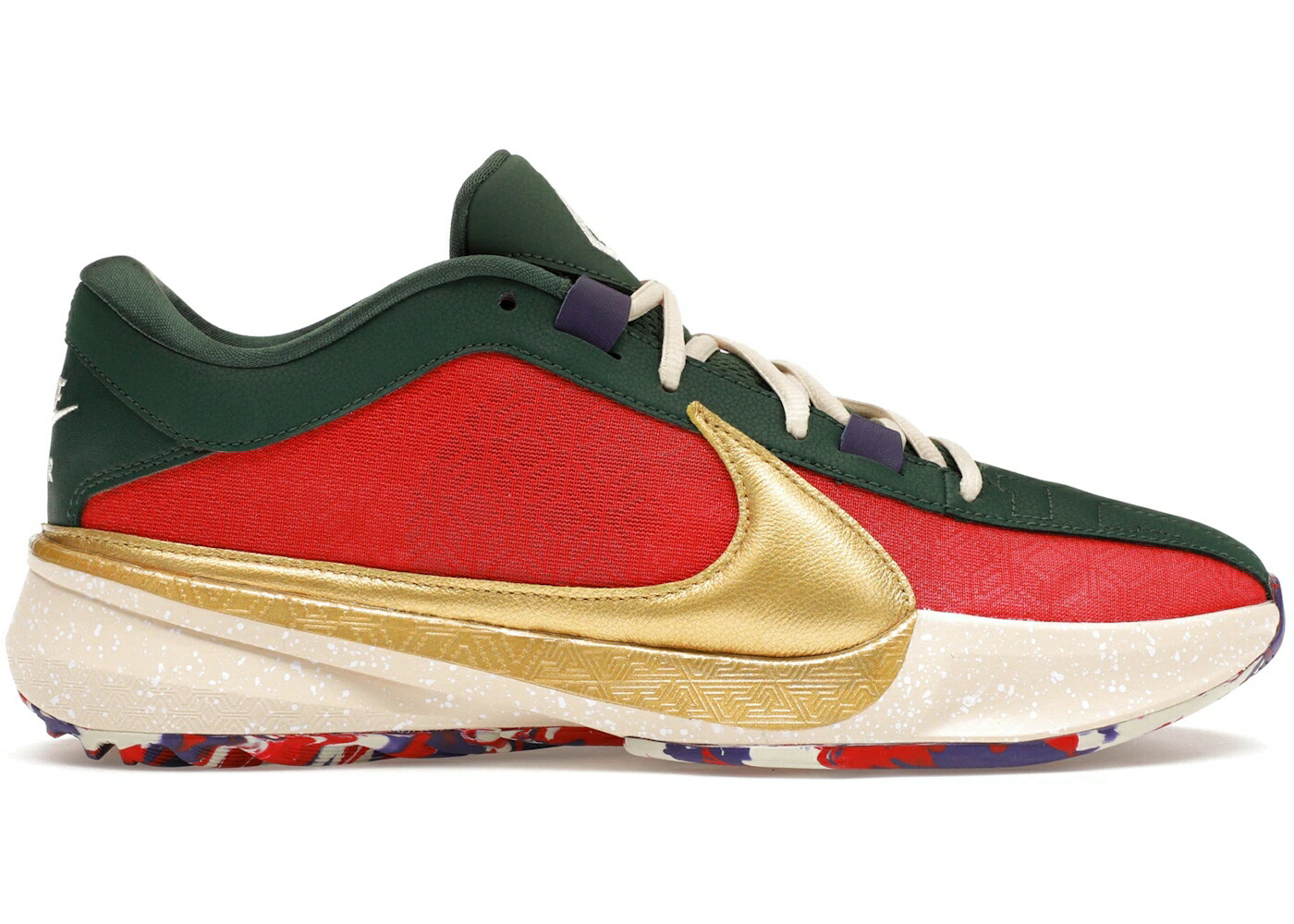 ナイキ ズーム 赤 レッド ゴールド コート ズームフリーク スニーカー メンズ NIKE ZOOM FREAK 5 KEEP IT A BUCK / GYM RED METALLIC GOLD FIR COURT