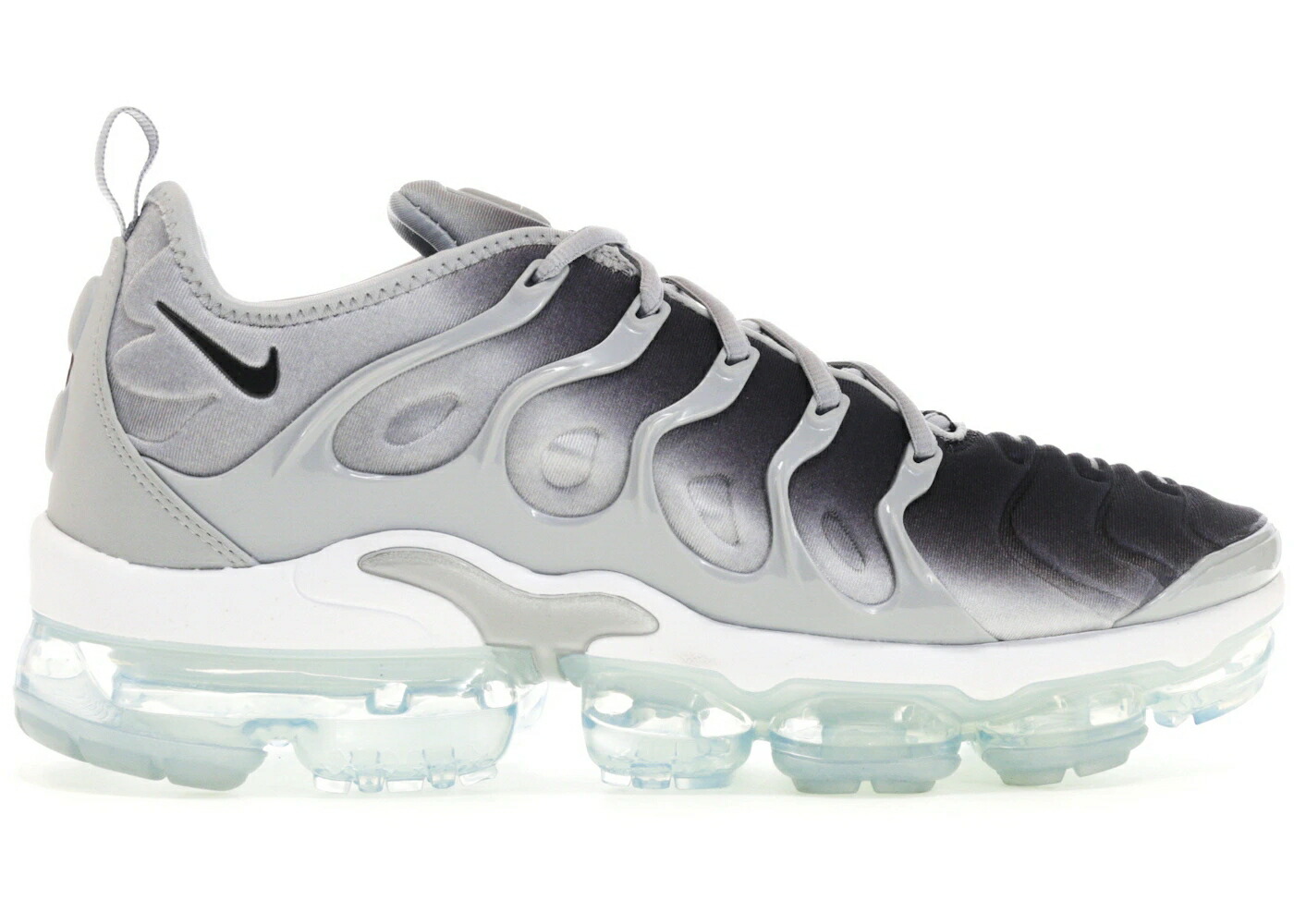 ナイキ 灰色 グレー 黒色 ブラック 白色 ホワイト エアヴェイパーマックス スニーカー メンズ NIKE AIR VAPORMAX PLUS WOLF GREY BLACK / WOLF GREY BLACK WHITE