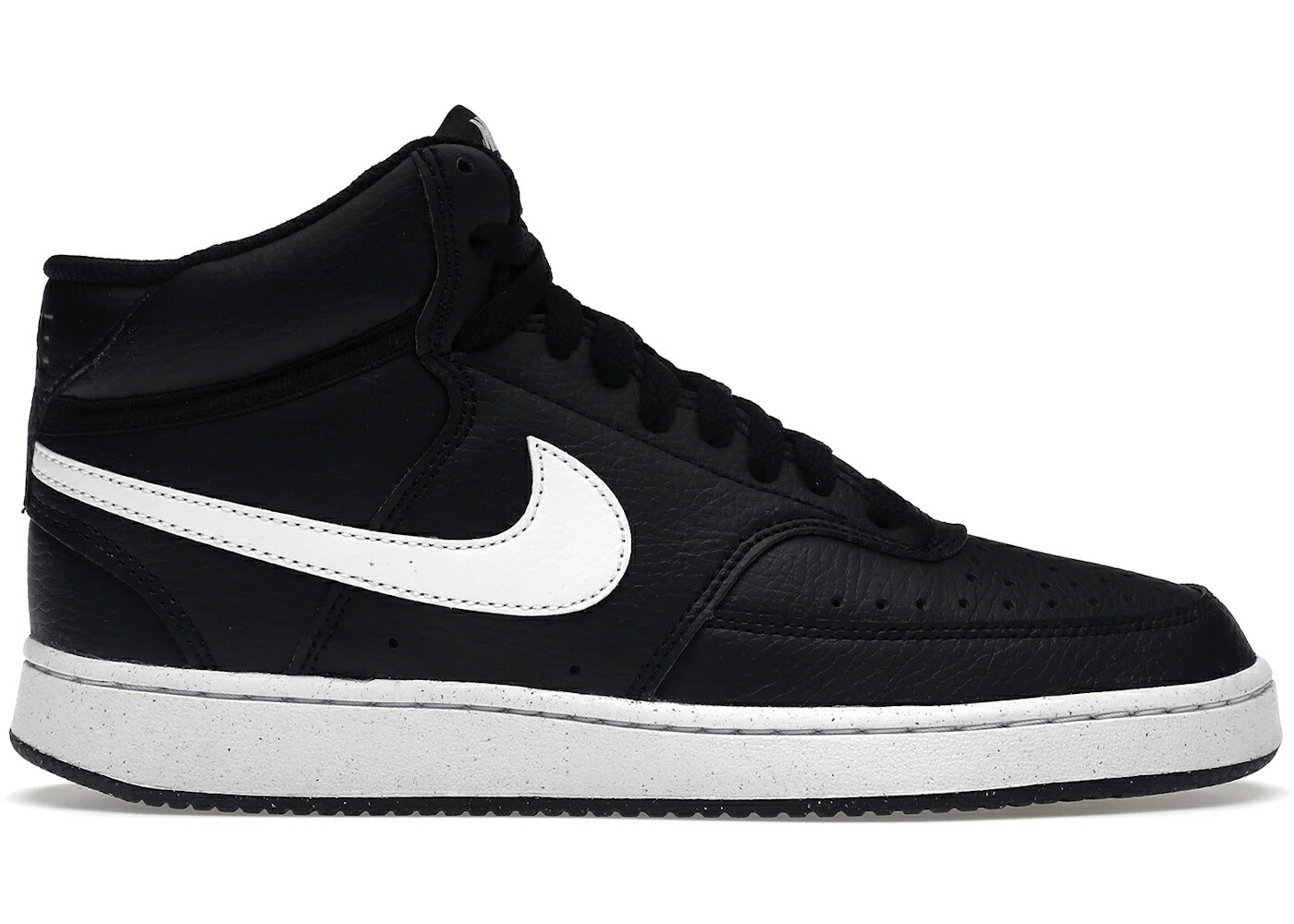 ナイキ コート ミッド 黒色 ブラック 白色 ホワイト スニーカー メンズ NIKE COURT VISION MID NEXT NATURE BLACK WHITE / BLACK BLACK WHITE