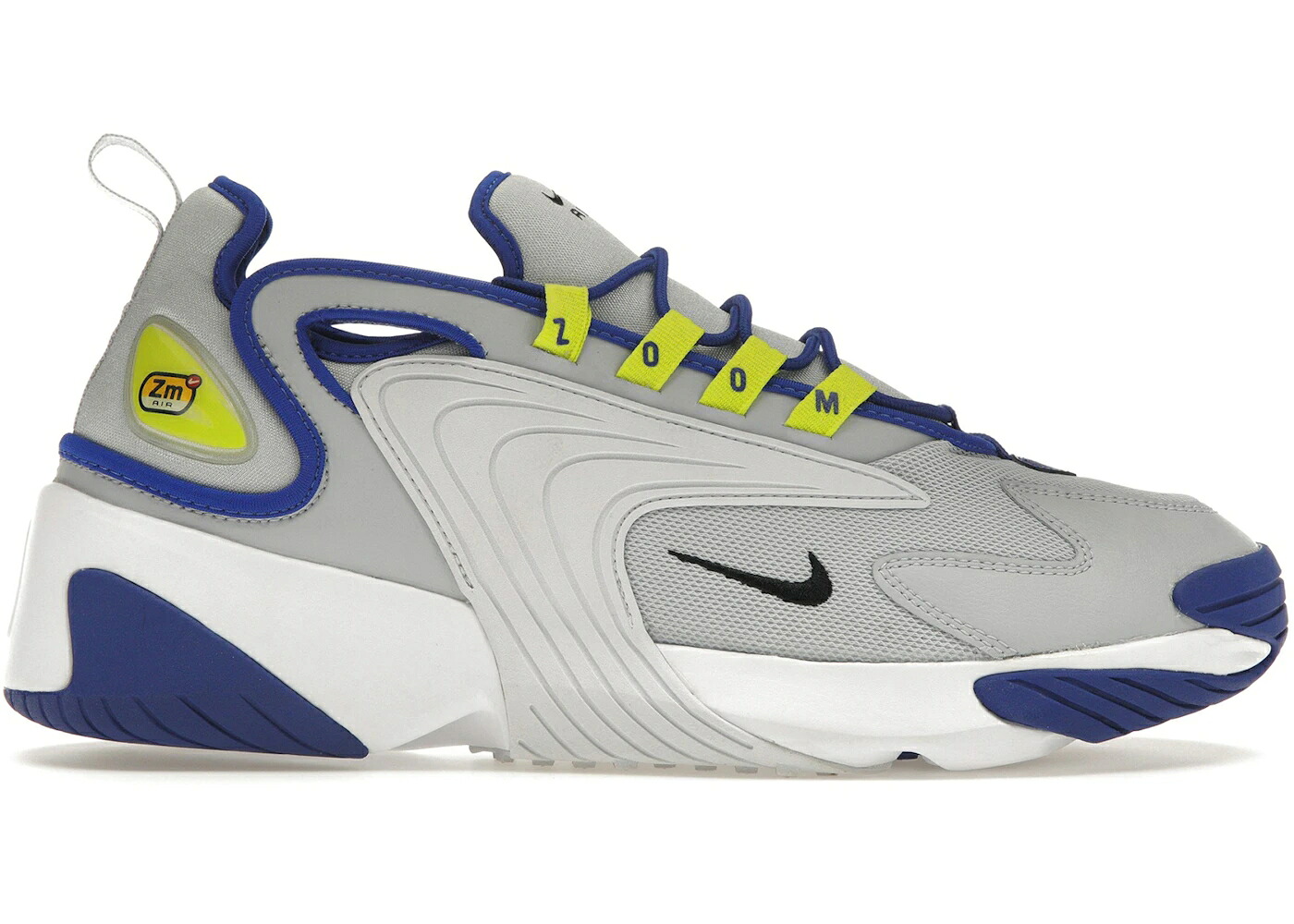 ナイキ ズーム スカイ 灰色 グレー 青色 ブルー スニーカー メンズ 【 NIKE ZOOM 2K SKY GREY HYPER BLUE / SKY GREY BRIGHT CACTUS HYPER 】|スニケス