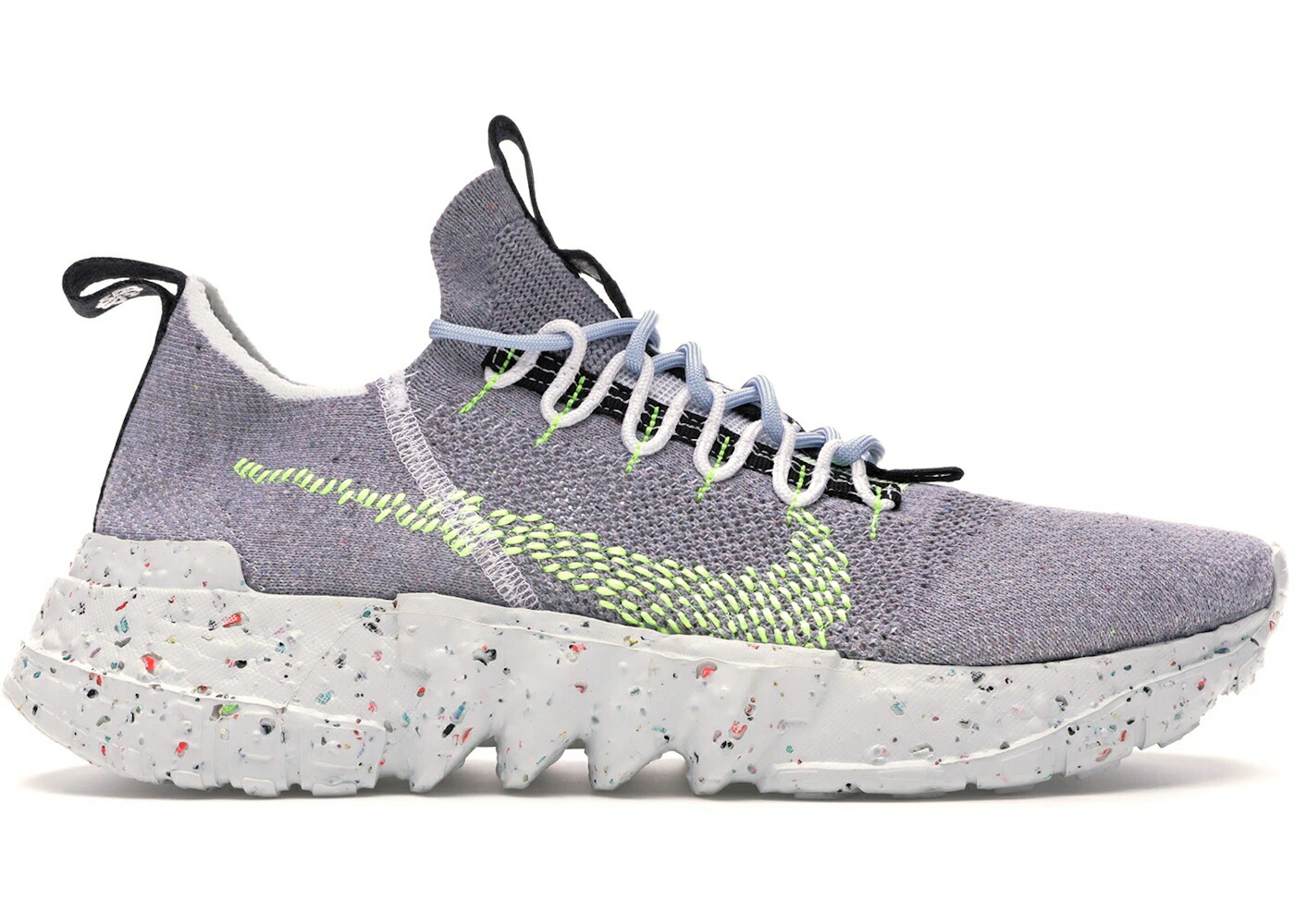 ナイキ 薄墨色 薄墨色 黒いこと 黒いこと スニーカー メンズ NIKE SPACE HIPPIE 01 GREY VOLT / WOLF GREY BLACK VOLT DARK SMOKE