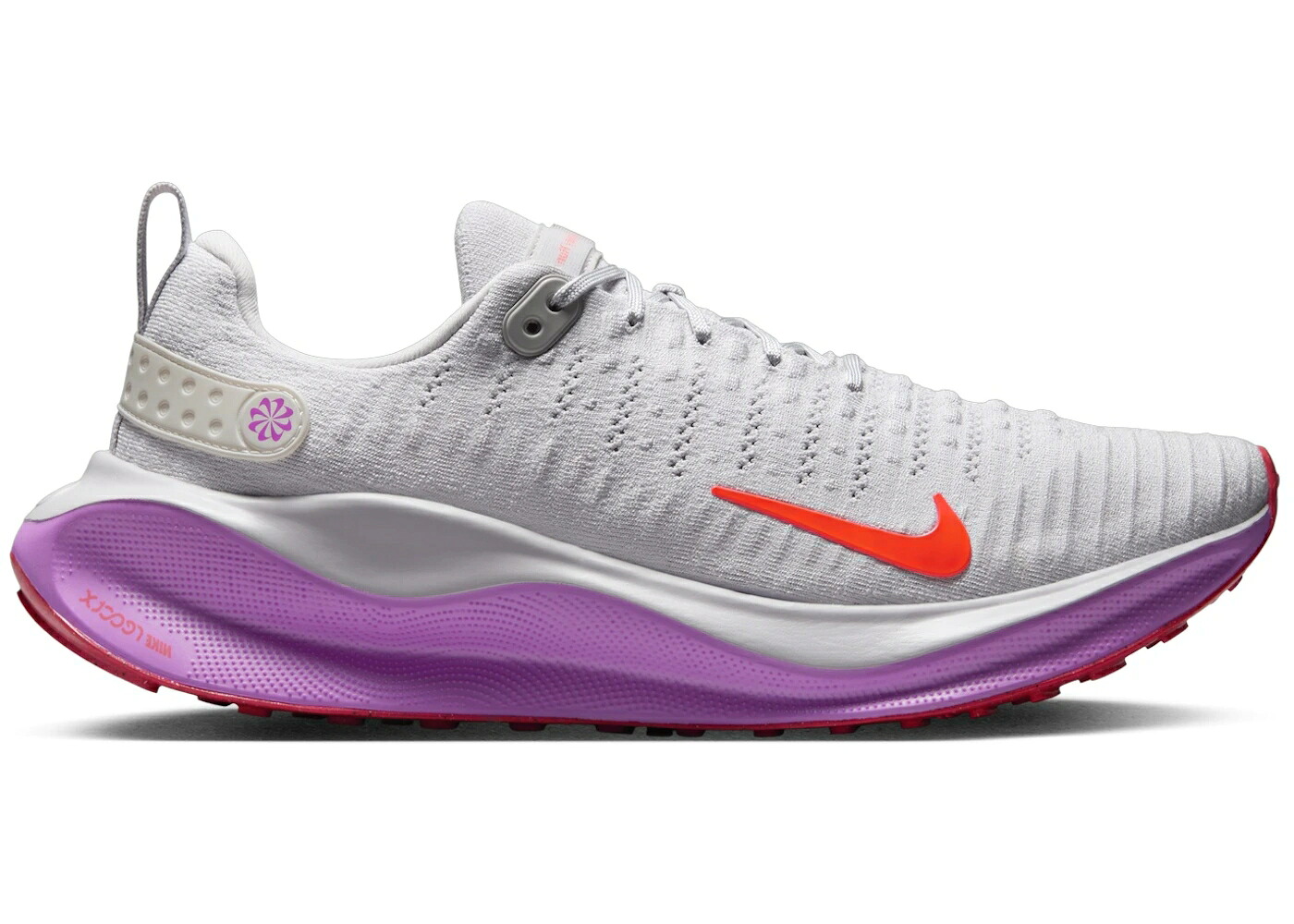 ナイキ リアクト ラン 灰色 グレー 紫 バイオレット クリムゾン スニーカー メンズ NIKE REACT INFINITY RUN 4 VAST GREY HYPER VIOLET BRIGHT CRIMSON / VAST GREY HYPER VIOLET BRIGHT｜スニケス