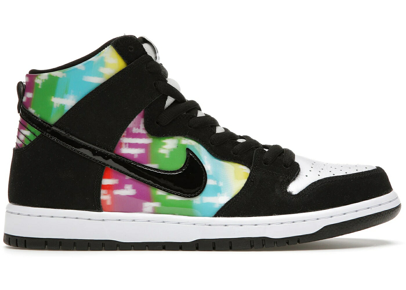 ナイキ エスビー ダンク 御機嫌 黒いこと 黒いこと ダンクハイ スニーカー メンズ NIKE SB DUNK HIGH TV SIGNAL / BLACK MULTI