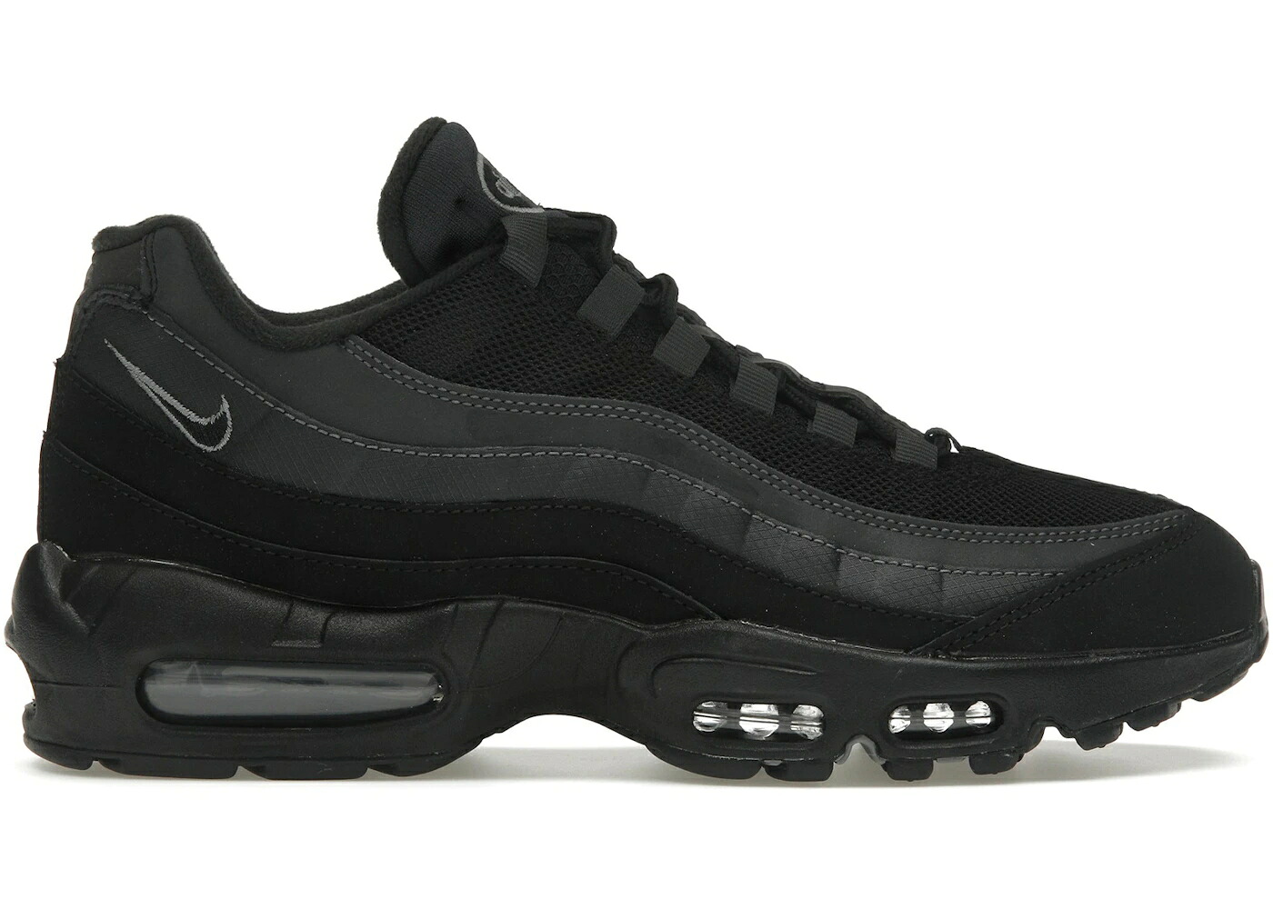 ナイキ マックス 黒いこと 黒いこと 薄墨色 薄墨色 大気圏マックス スニーカー メンズ NIKE AIR MAX 95 BLACK ANTHRACITE / BLACK SMOKE GREY ANTHRACITE