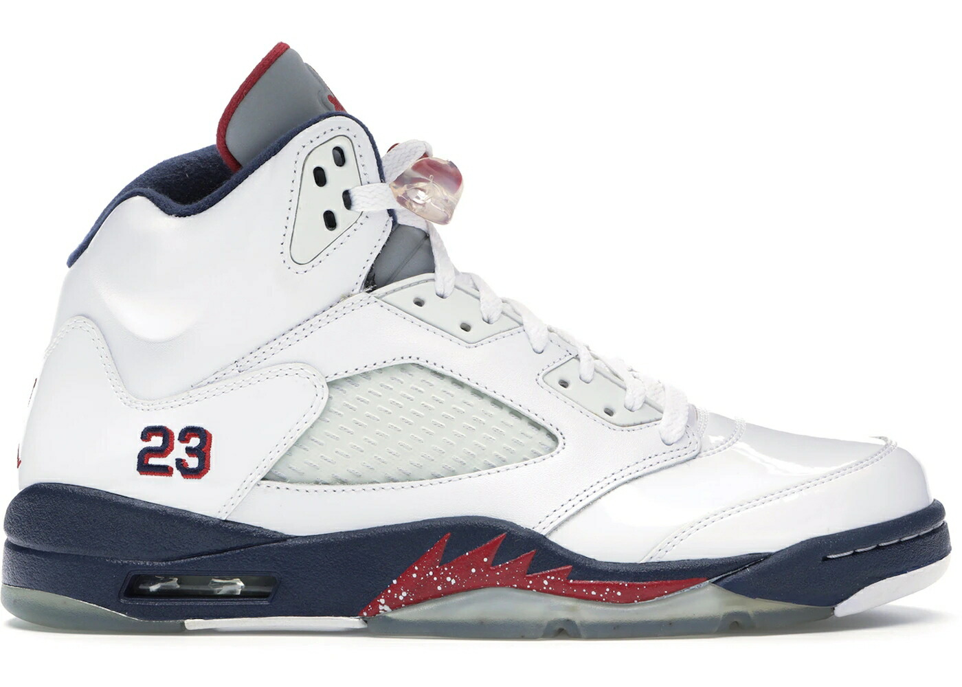 ナイキ ジョーダン 白色 ホワイト 赤 レッド スニーカー メンズ JORDAN 5 RETRO INDEPENDENCE DAY / WHITE VARSITY RED OBSIDIAN