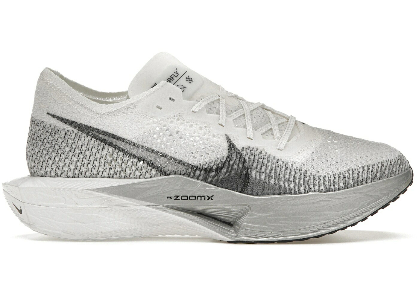 ナイキ 白いこと 白いこと 薄墨色 薄墨色 スニーカー メンズ NIKE ZOOMX VAPORFLY 3 WHITE PARTICLE GREY / WHITE PARTICLE GREY METALLIC 靴-メンズ靴