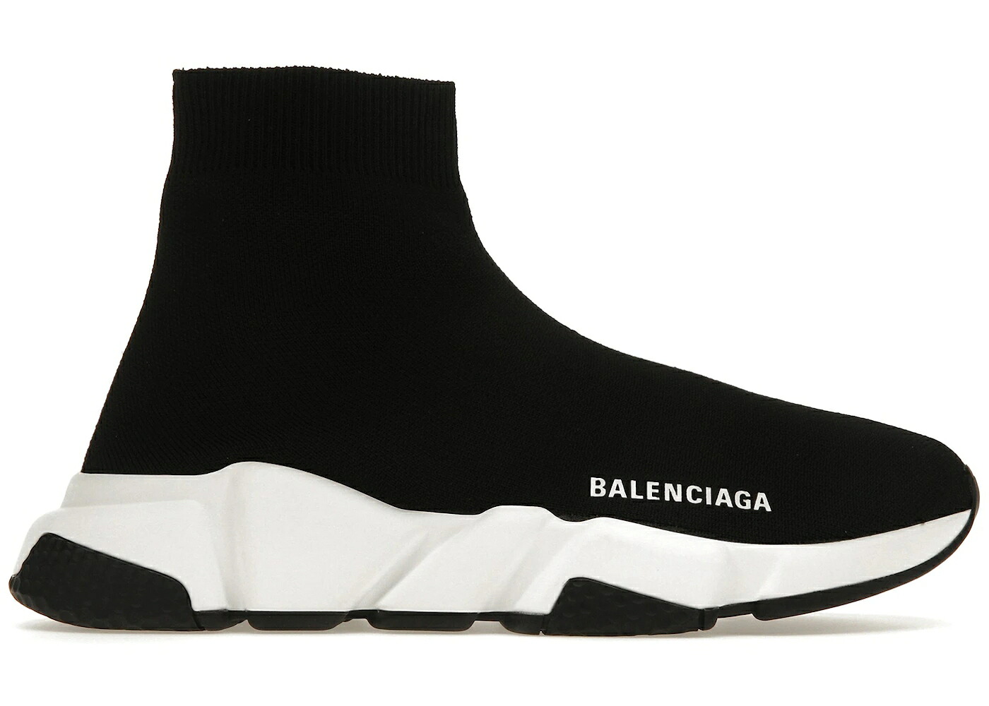 バレンシアガ スピード 黒色 ブラック 白色 ホワイト WOMEN'S スニーカー レディース BALENCIAGA SPEED RECYCLED BLACK WHITE (WOMEN'S) / BLACK WHITE|スニケス