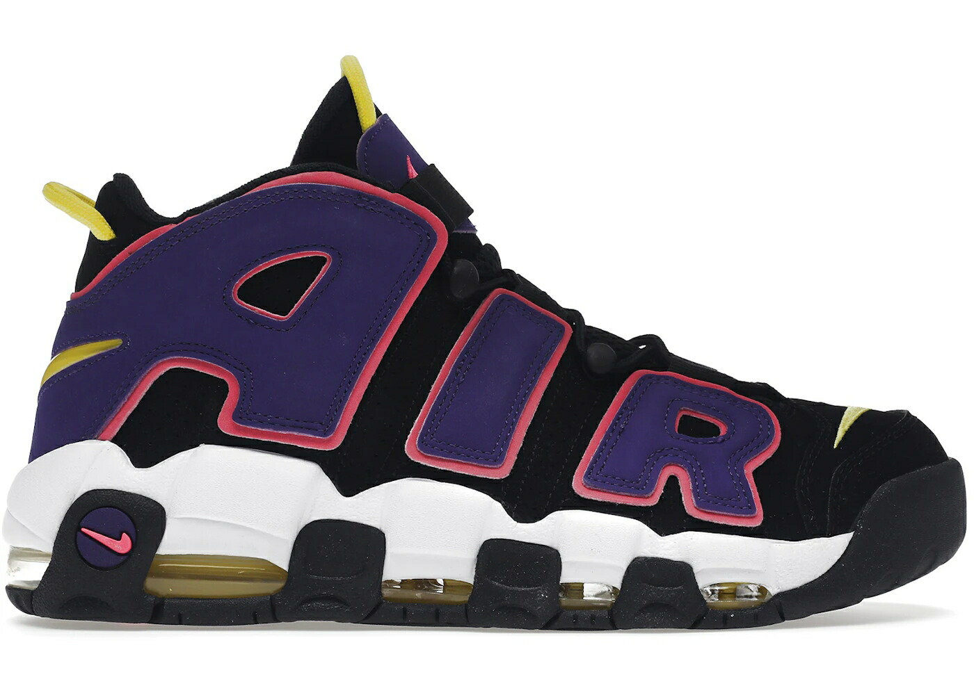 ナイキ アップテンポ 黒色 ブラック コート 紫 パープル エアモアアップテンポ モアテン スニーカー メンズ NIKE AIR MORE UPTEMPO 96 BLACK COURT PURPLE / BLACK MULTI COLOR COURT PURPLE