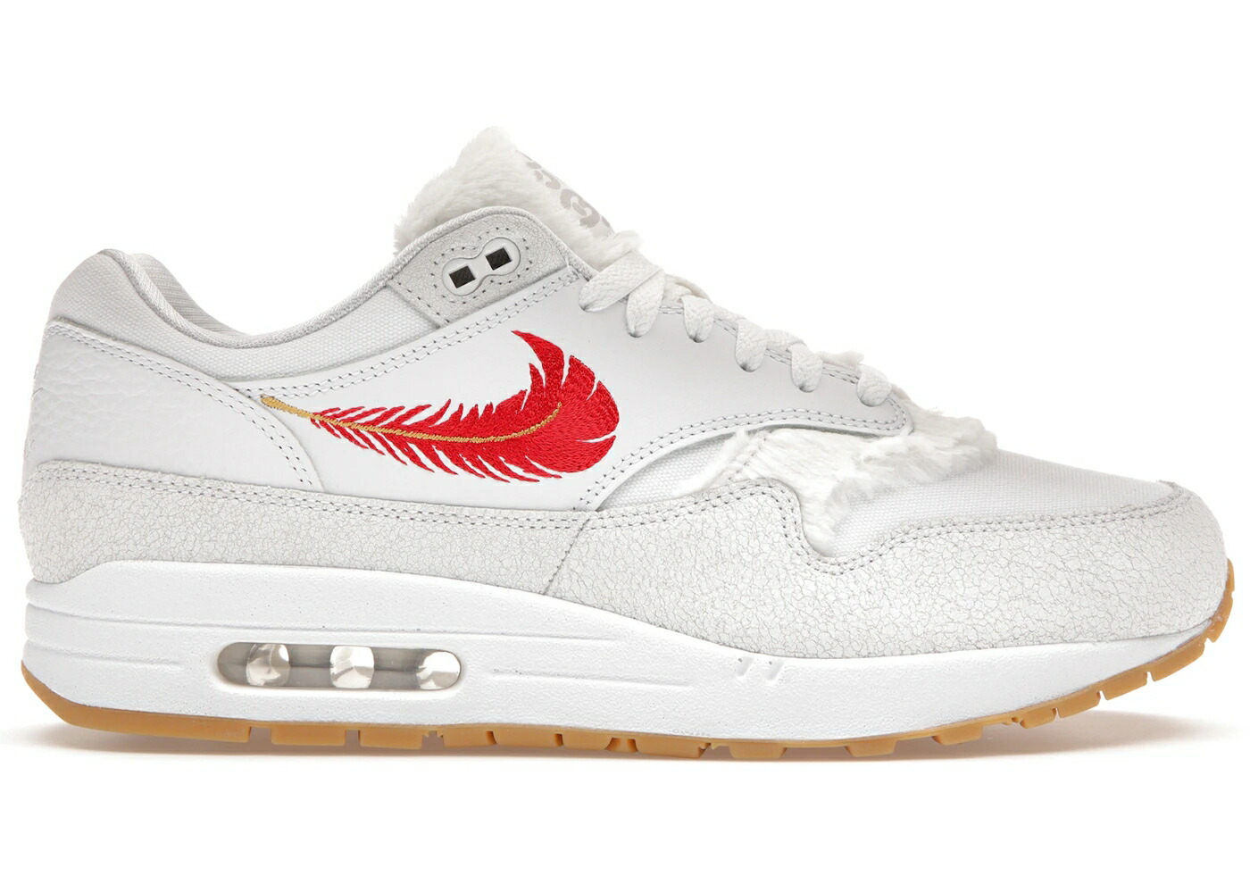 ナイキ マックス 白色 ホワイト 赤 レッド エアマックス スニーカー メンズ NIKE AIR MAX 1 THE BAY / WHITE UNIVERSITY RED