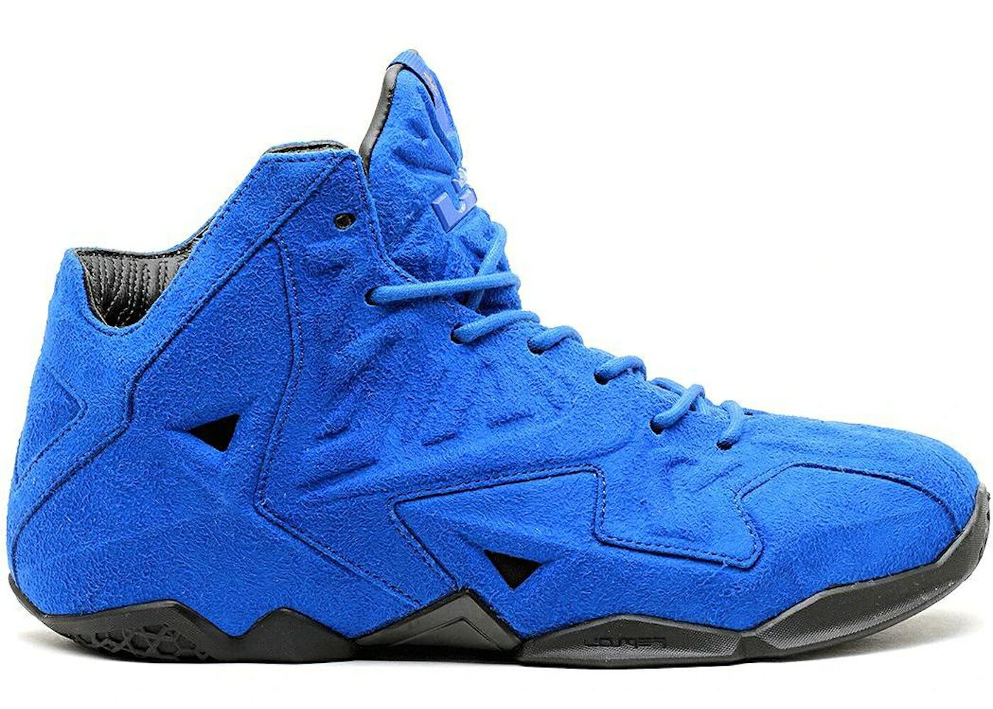 ナイキ レブロン 青色 ブルー スエード スウェード ゲーム 黒色 ブラック ゲームロイヤル 青 スニーカー メンズ NIKE LEBRON 11 EXT BLUE SUEDE / GAME ROYAL GAME ROYAL BLACK