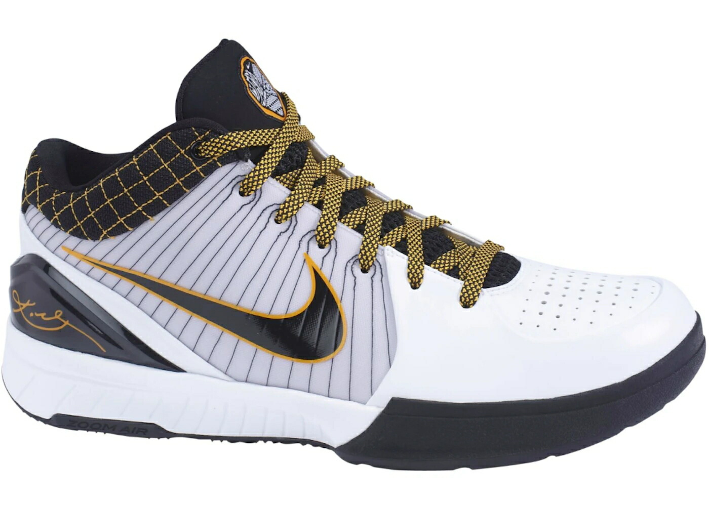 ナイキ コービー 白色 ホワイト 黒色 ブラック スニーカー メンズ NIKE KOBE 4 POP / WHITE BLACK DEL SOL VARSITY