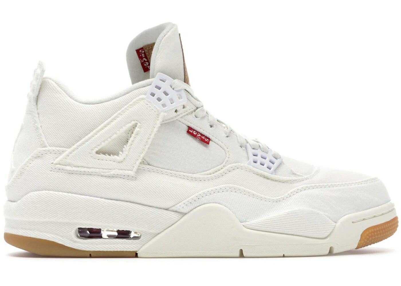 ナイキ ジョーダン 白色 ホワイト LEVI スニーカー メンズ JORDAN 4 RETRO WHITE (LEVI TAG) / WHITE WHITE WHITE
