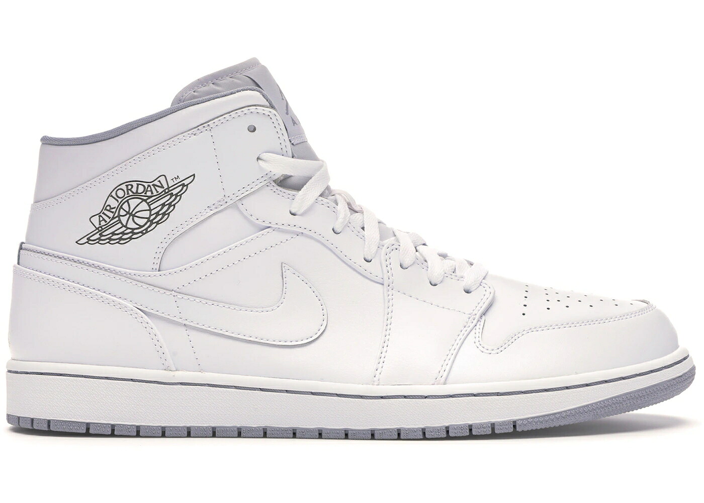 ナイキ ジョーダン ミッド 白いこと 白いこと 薄墨色 薄墨色 スニーカー メンズ JORDAN 1 MID WHITE WOLF GREY (2016) / WHITE WHITE WOLF GREY