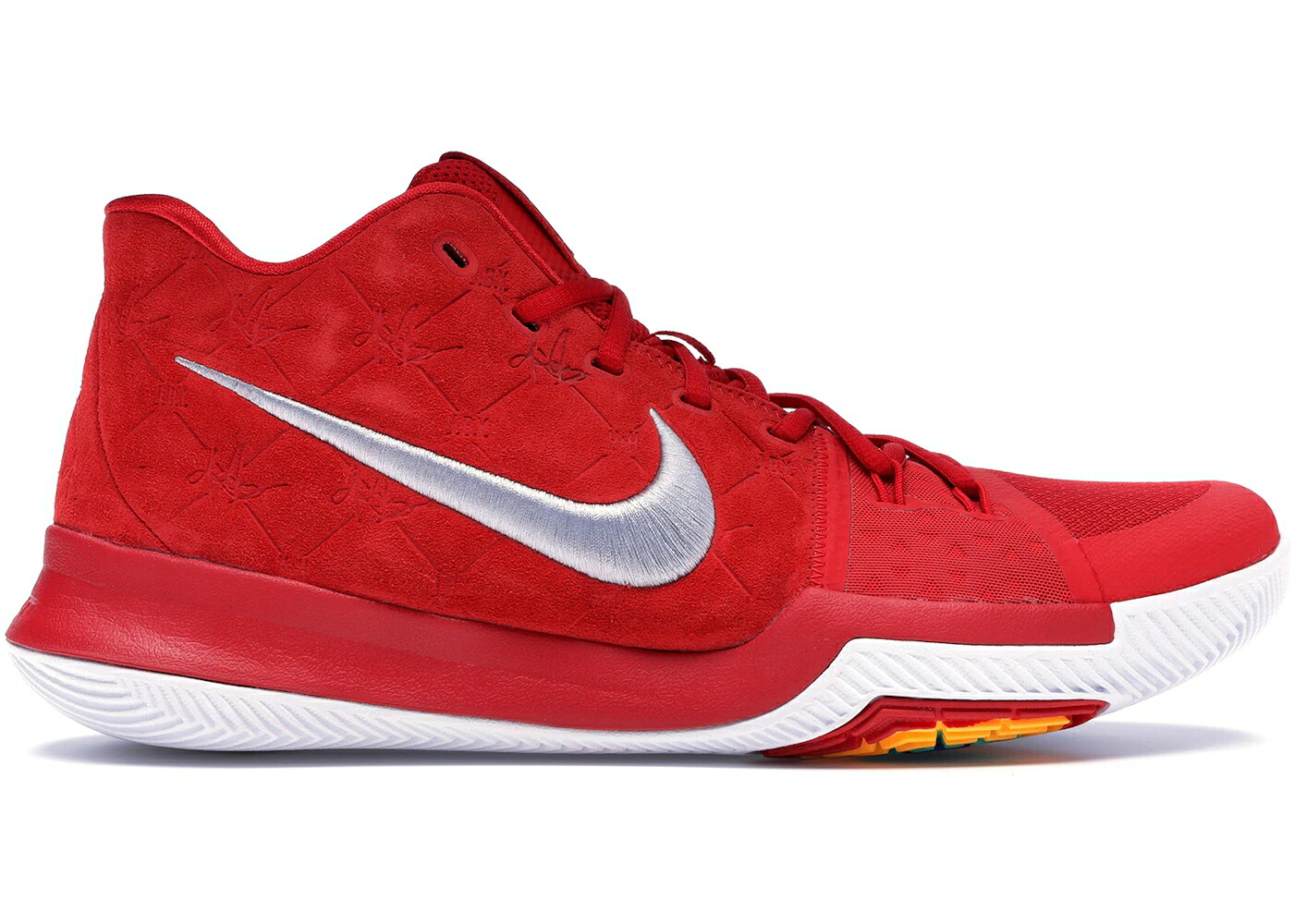 ナイキ カイリー 赤 レッド スエード スウェード スニーカー メンズ NIKE KYRIE 3 RED SUEDE / UNIVERSITY RED UNIVERSITY RED|スニケス