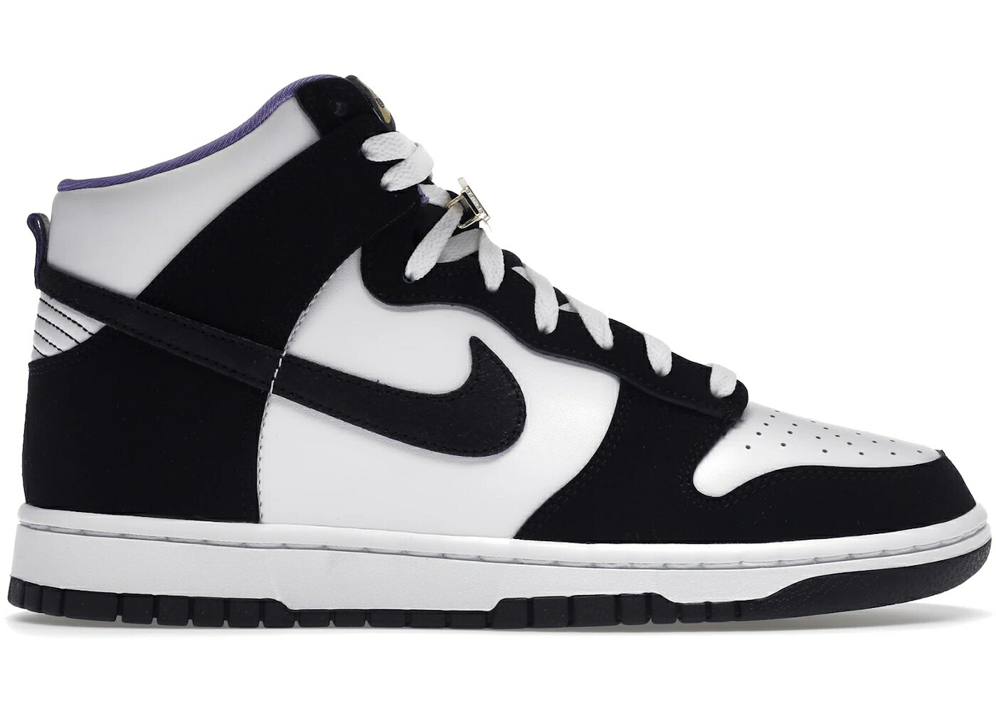 ナイキ ダンク ハイ 黒色 ブラック 白色 ホワイト 紫 パープル ダンクハイ スニーカー メンズ NIKE DUNK HIGH SE WORLD CHAMPS / BLACK WHITE PURPLE