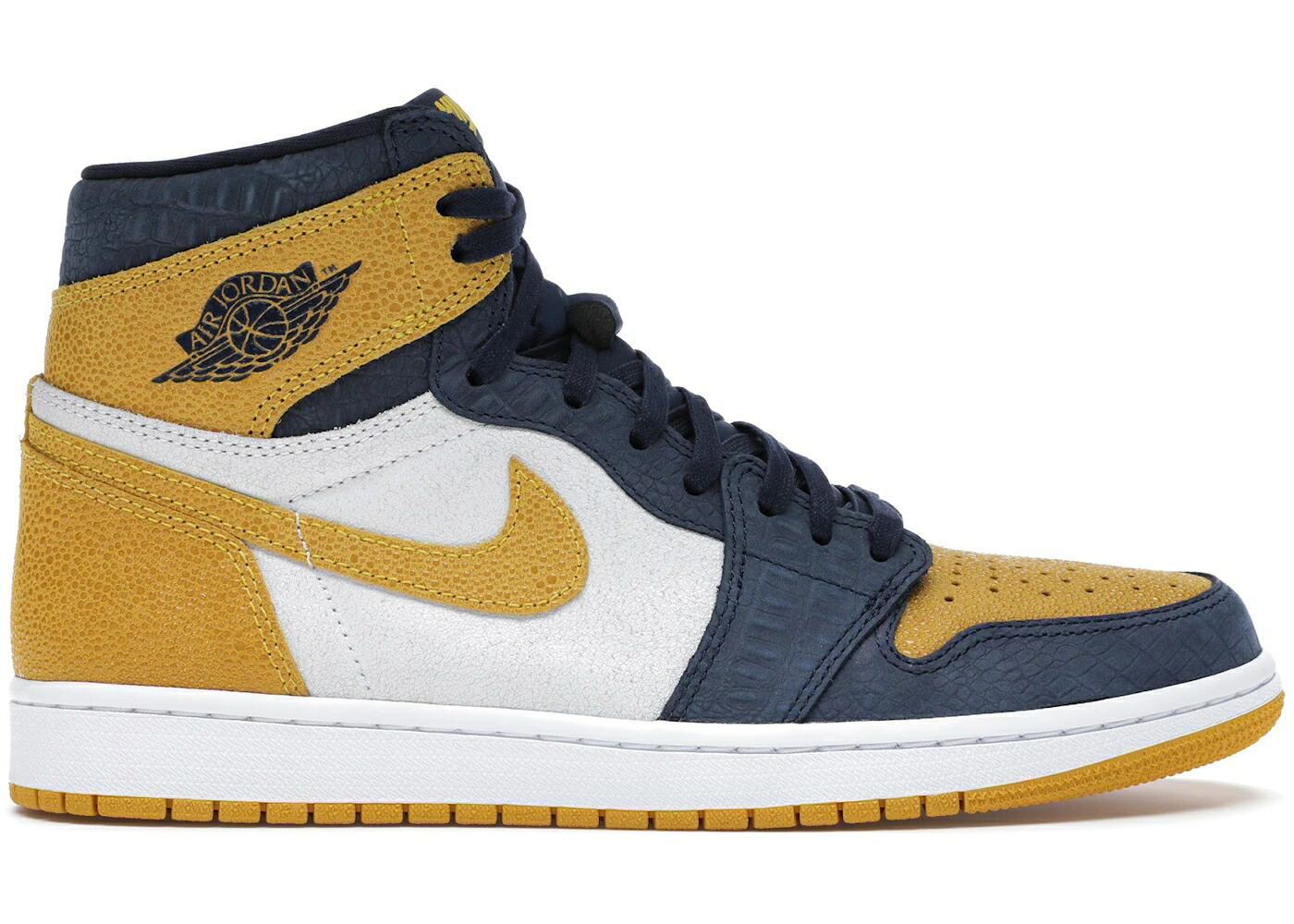 ナイキ ジョーダン ハイ ミシガン 白色 ホワイト スニーカー メンズ JORDAN 1 RETRO HIGH MICHIGAN PE / WHITE VARSITY MAIZE MIDNIGHT