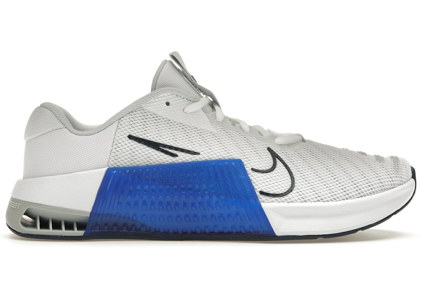ナイキ 白色 ホワイト 青色 ブルー ピュア スニーカー メンズ NIKE METCON 9 WHITE RACER BLUE / WHITE RACER BLUE OBSIDIAN PURE